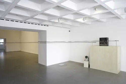 Kerry Tribe, Milton Torres Sees a Ghost, 2010, Installation with audio tape, reel-to-reel players and oscilloscopes