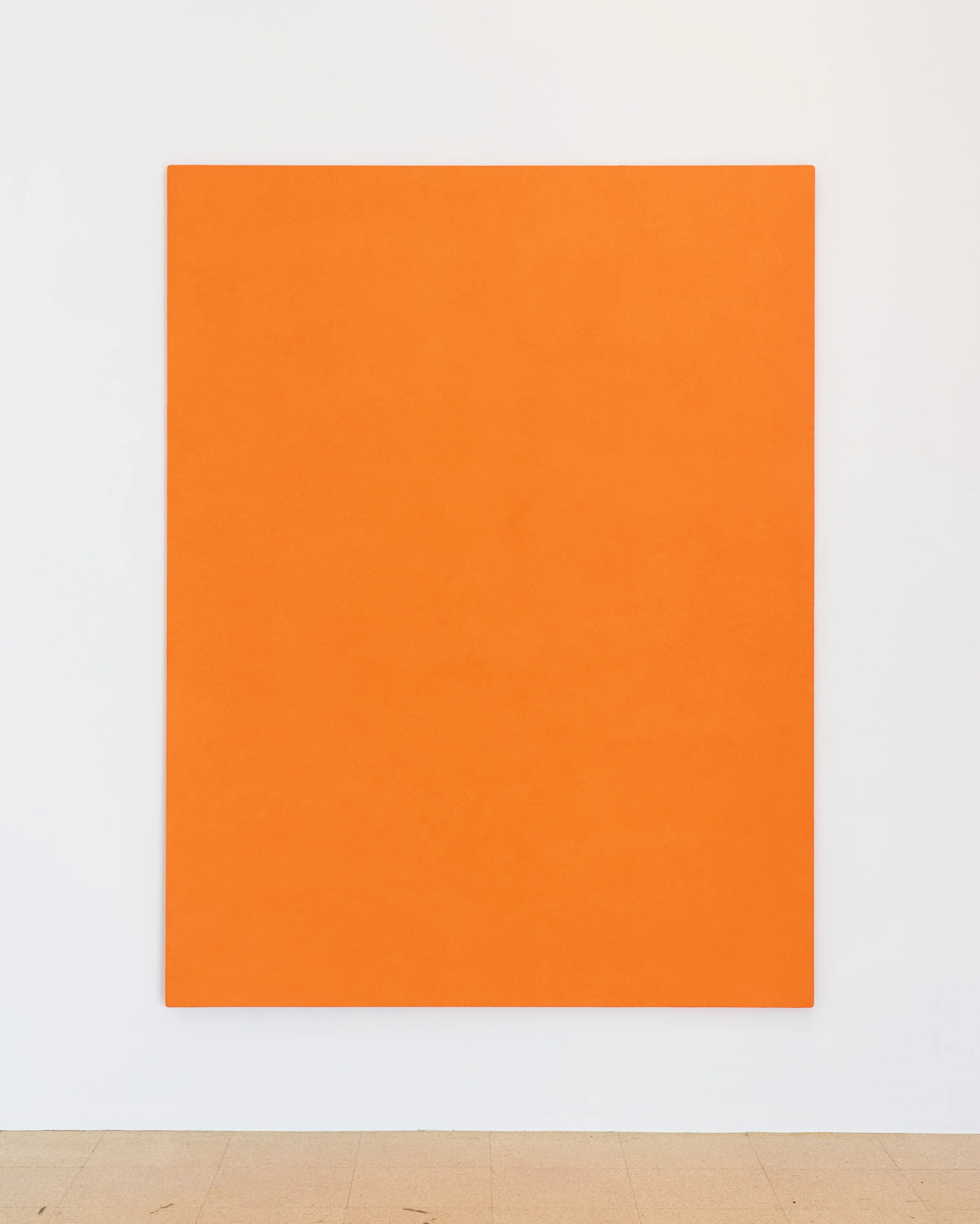 SUPERFLEX, SUPERFLEX on canvas, 1995/2013, Dry orange pigment, polymer medium on cotton over plywood, 78.35 x 60.24 inches, Edition of 3.