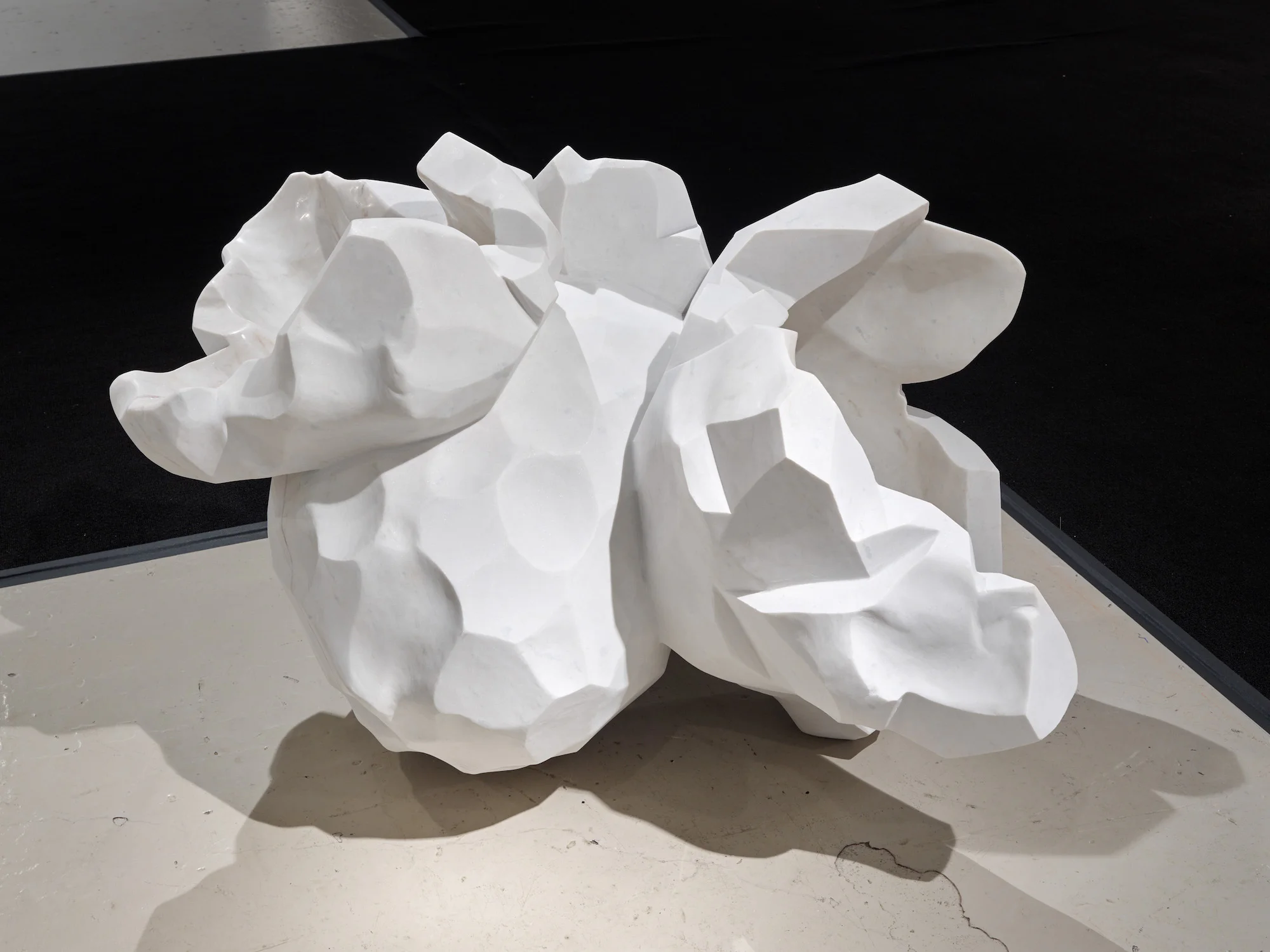 Pae White, Montebello, 2017, Marble, 32 x 47 x 41.5 inches.