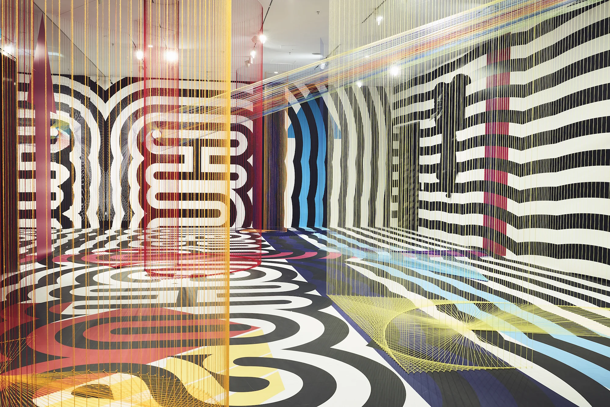 Pae White, Untitled, 2017, installation view, NGV Triennial, National Gallery of Victoria, Melbourne, Australia.