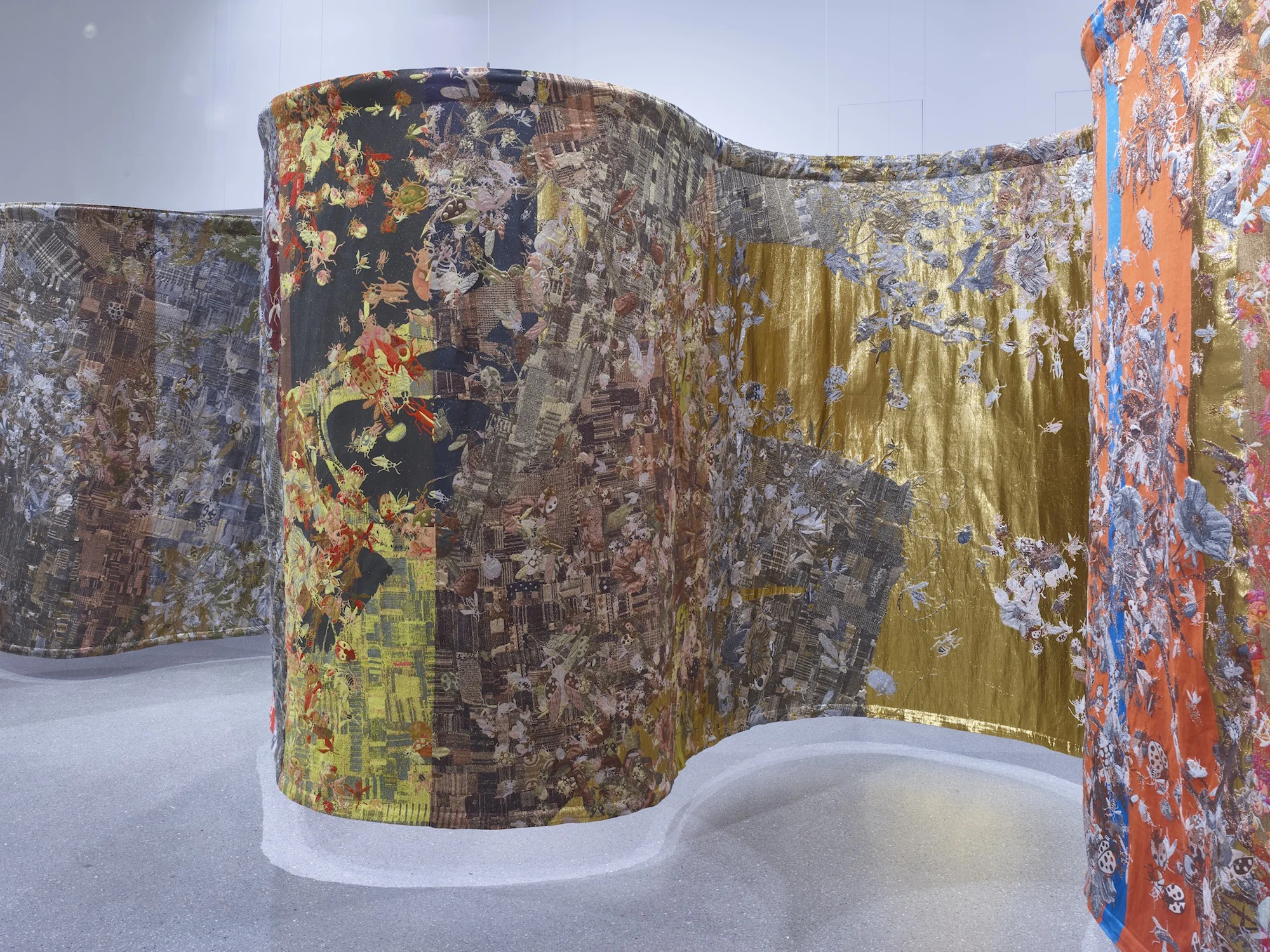 Pae White, Spacemanship, 2017-18, installation view, Saarland Museum, Saarbrücken, Germany.