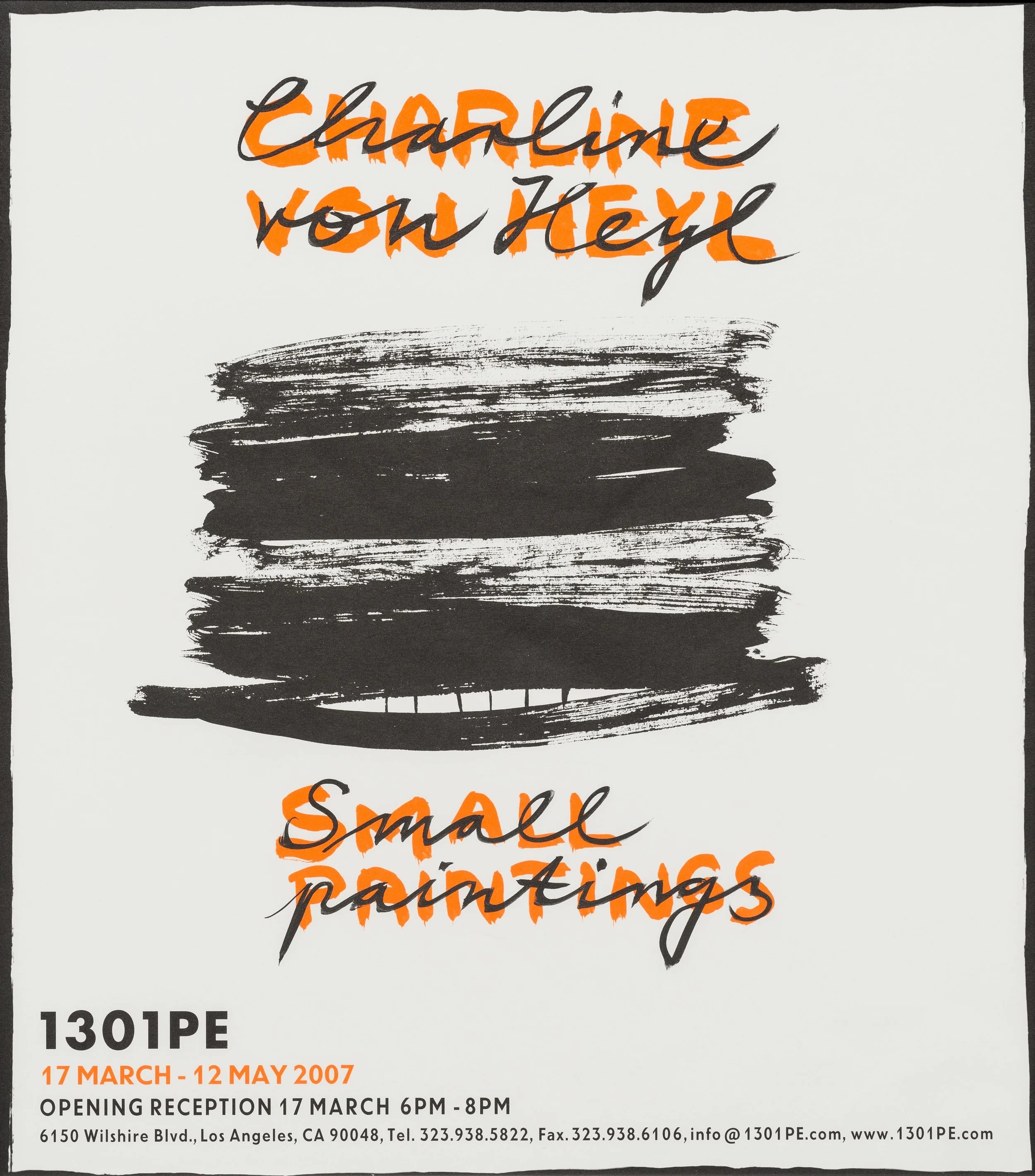 CHARLINE VON HEYL: SMALL PAINTINGS