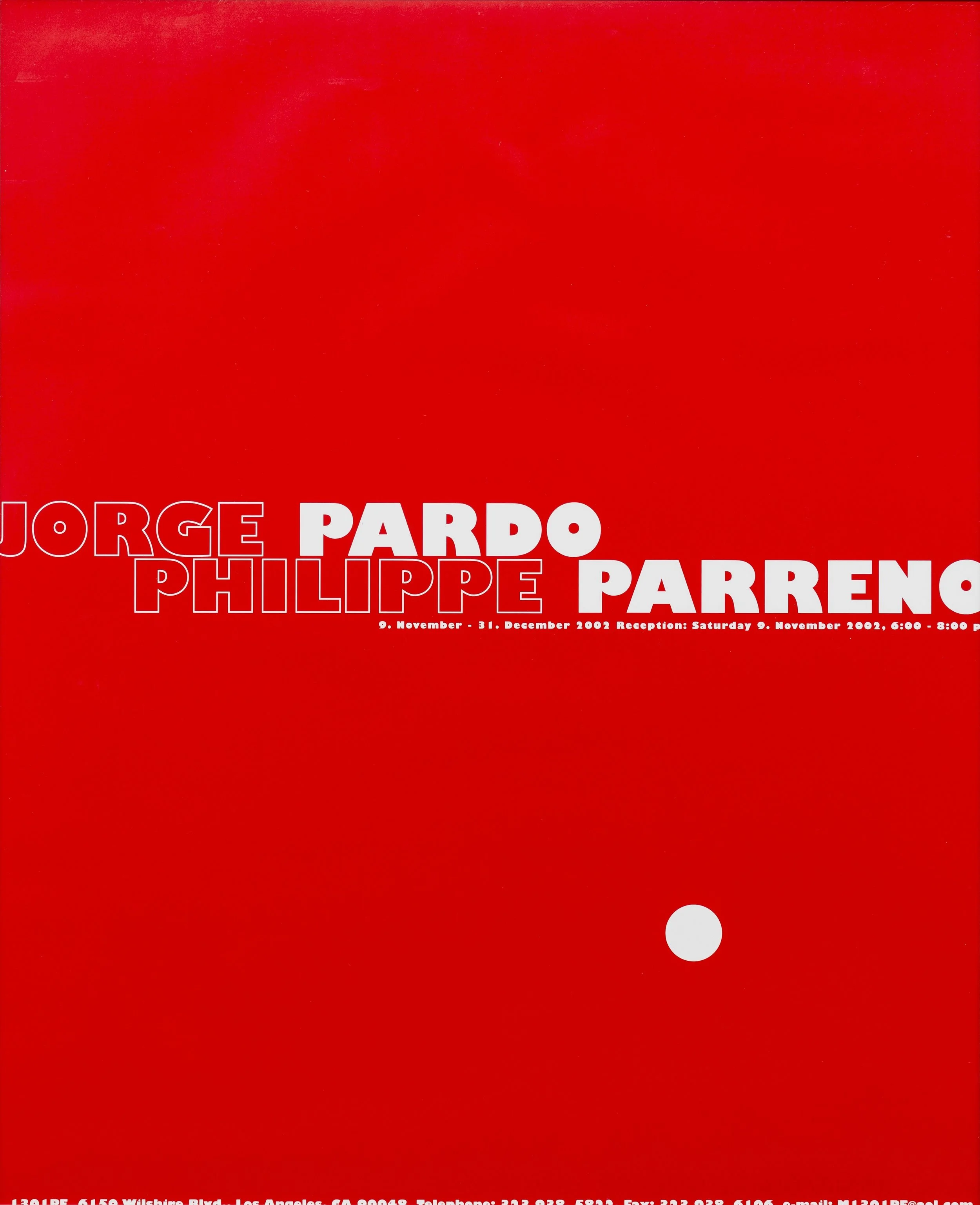 PHILIPPE PARRENO AND JORGE PARDO