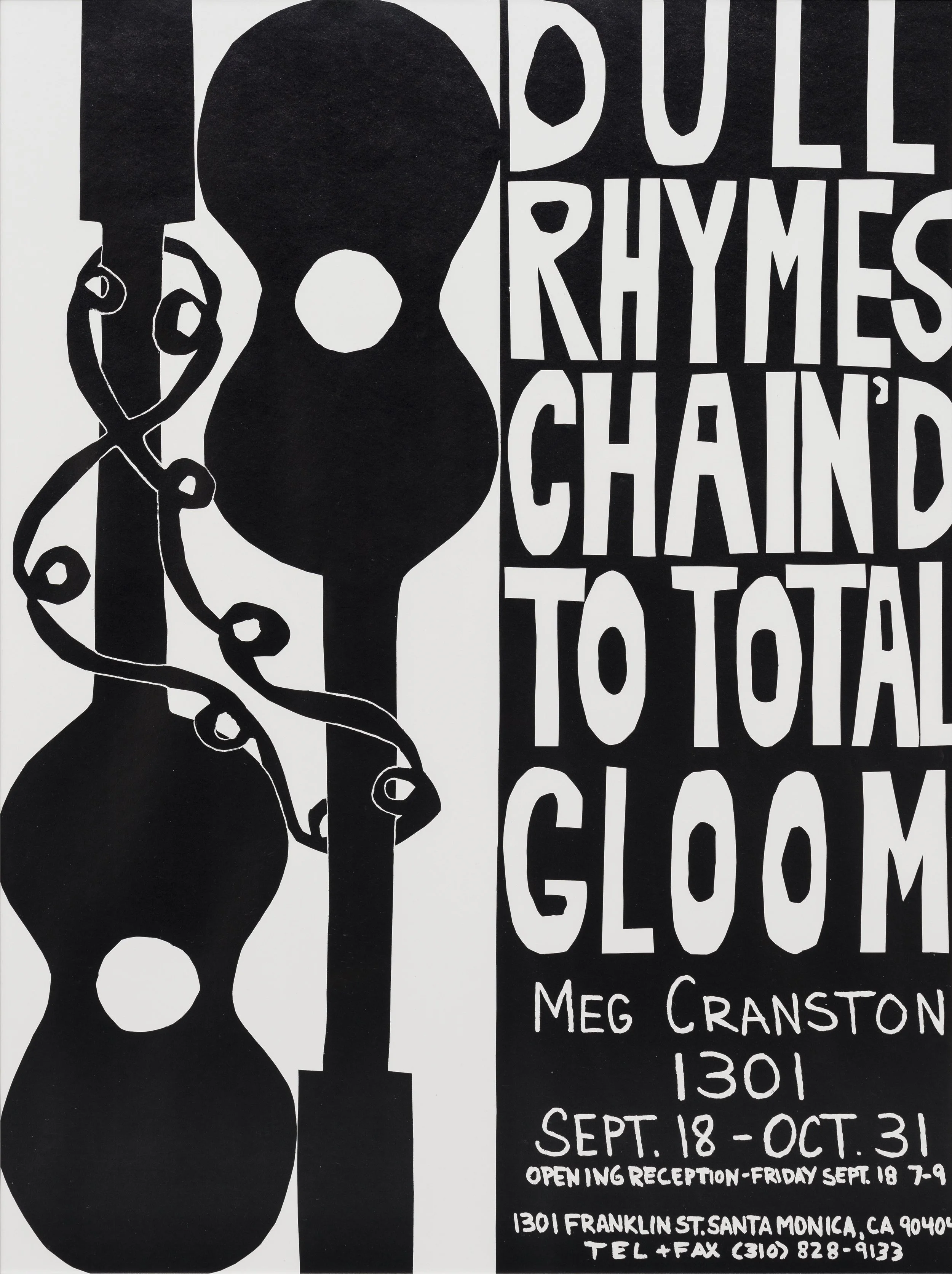 MEG CRANSTON: DULL RHYMES CHAIN'D TO TOTAL GLOOM