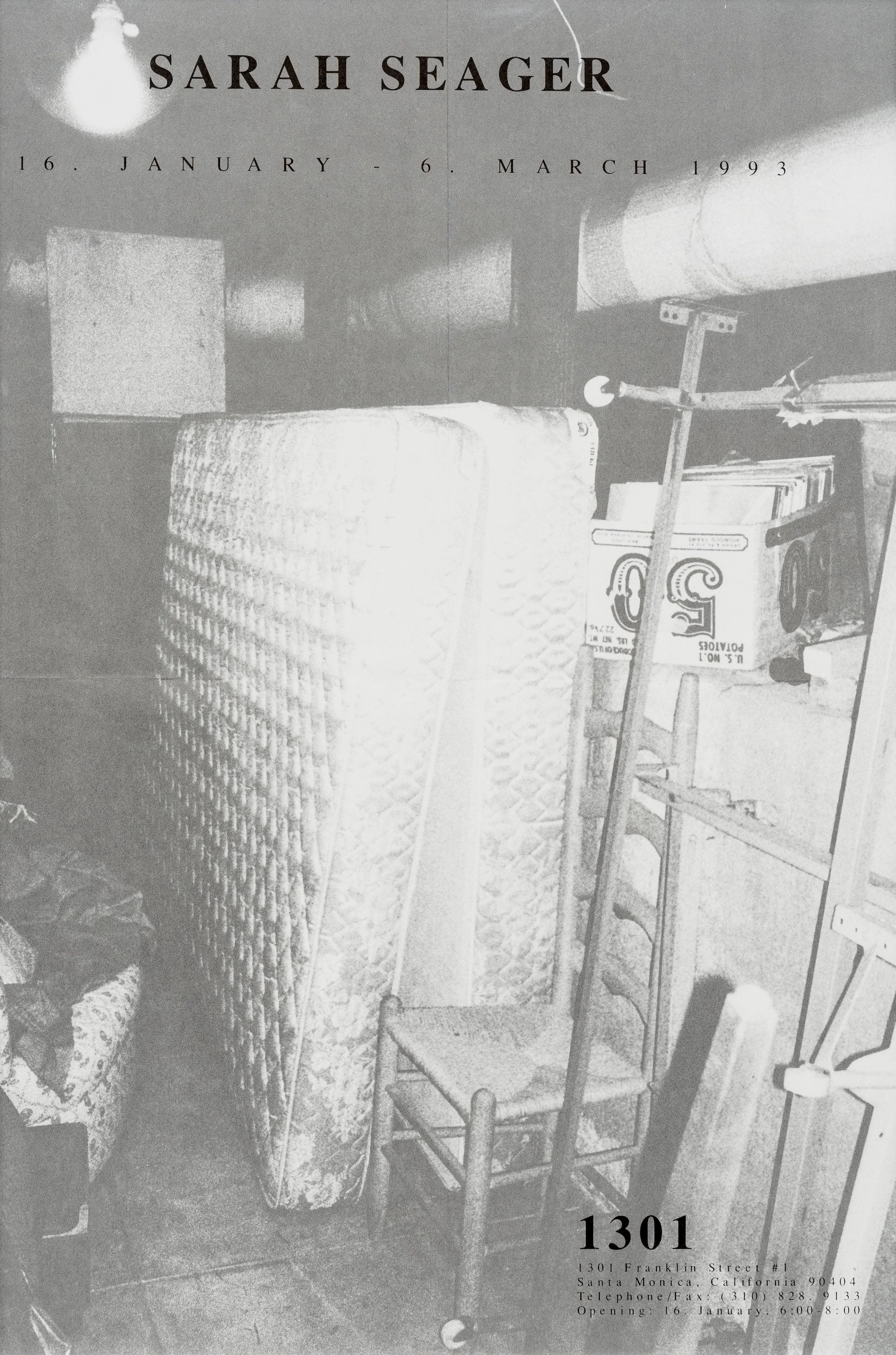 SARAH SEAGER: EXCUSE MY DUST