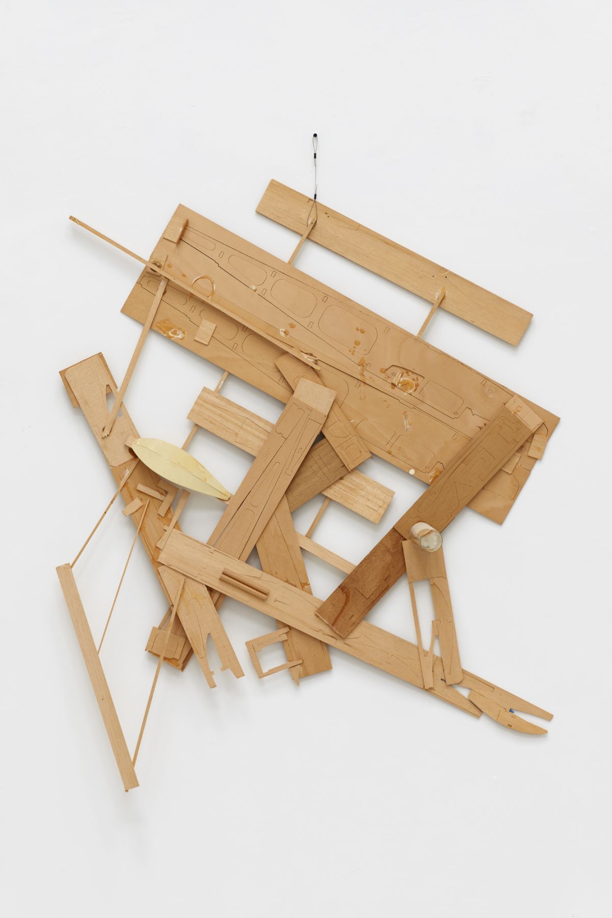 Jorge Pardo, Drawing, 1990, Airplane model (balsa wood, glue, hardware)