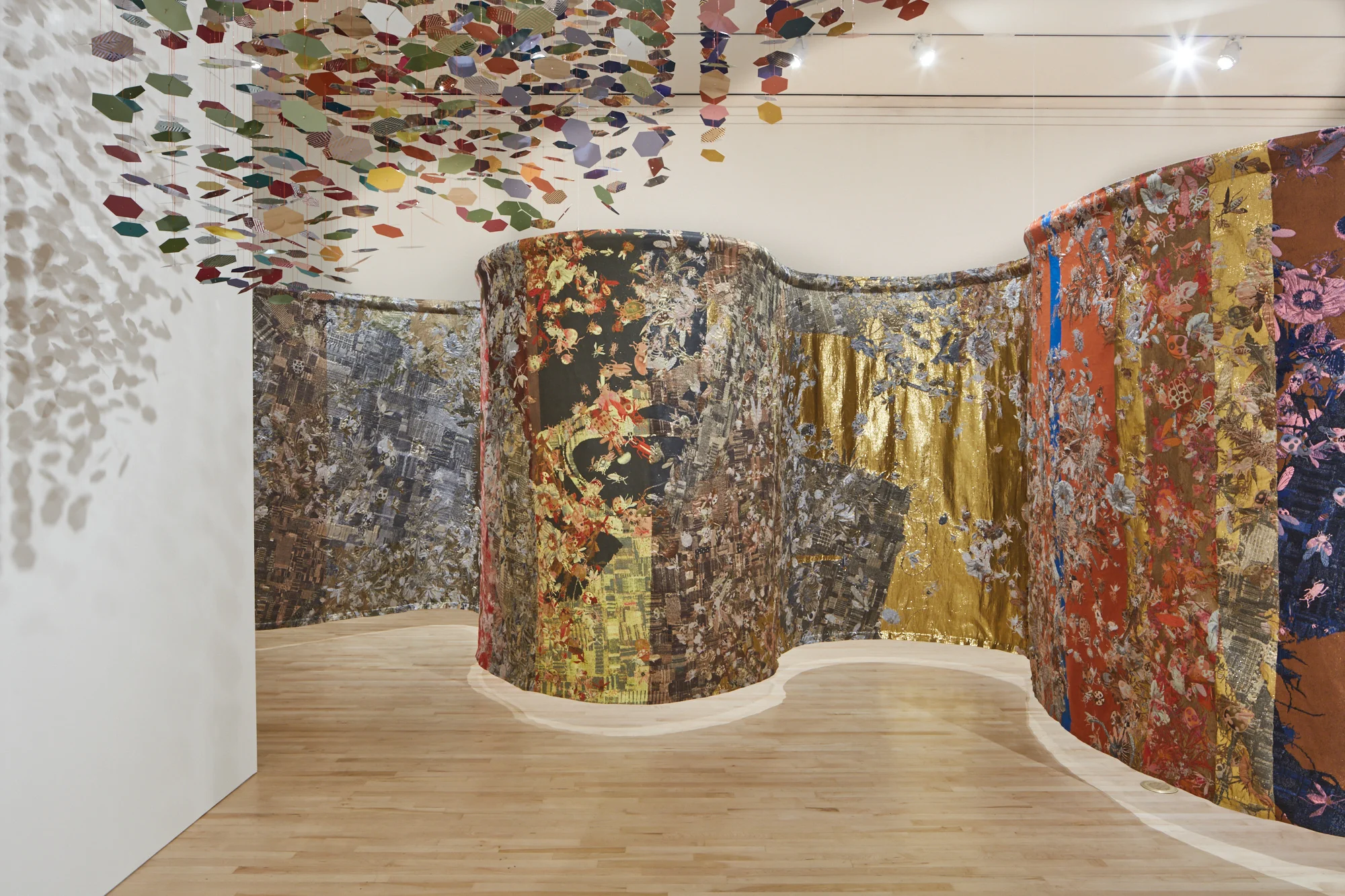 Pae White, Beta Space , Installation view at San Jose Museum of Art, 2019.