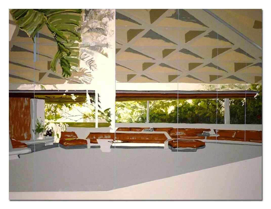   Kirsten Everberg,  Living Room , 2011, oil and enamel on canvas on board, 72 x 96 inches  