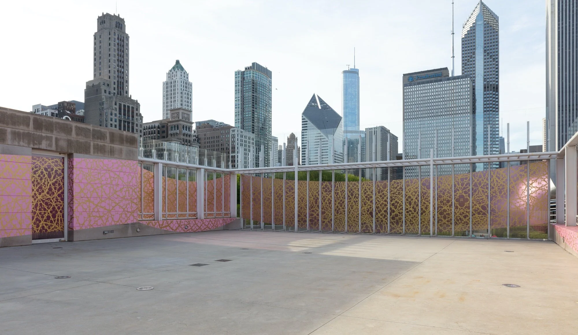 Judy Ledgerwood, Chromatic Patterns for the Art Institute of Chicago, 2018