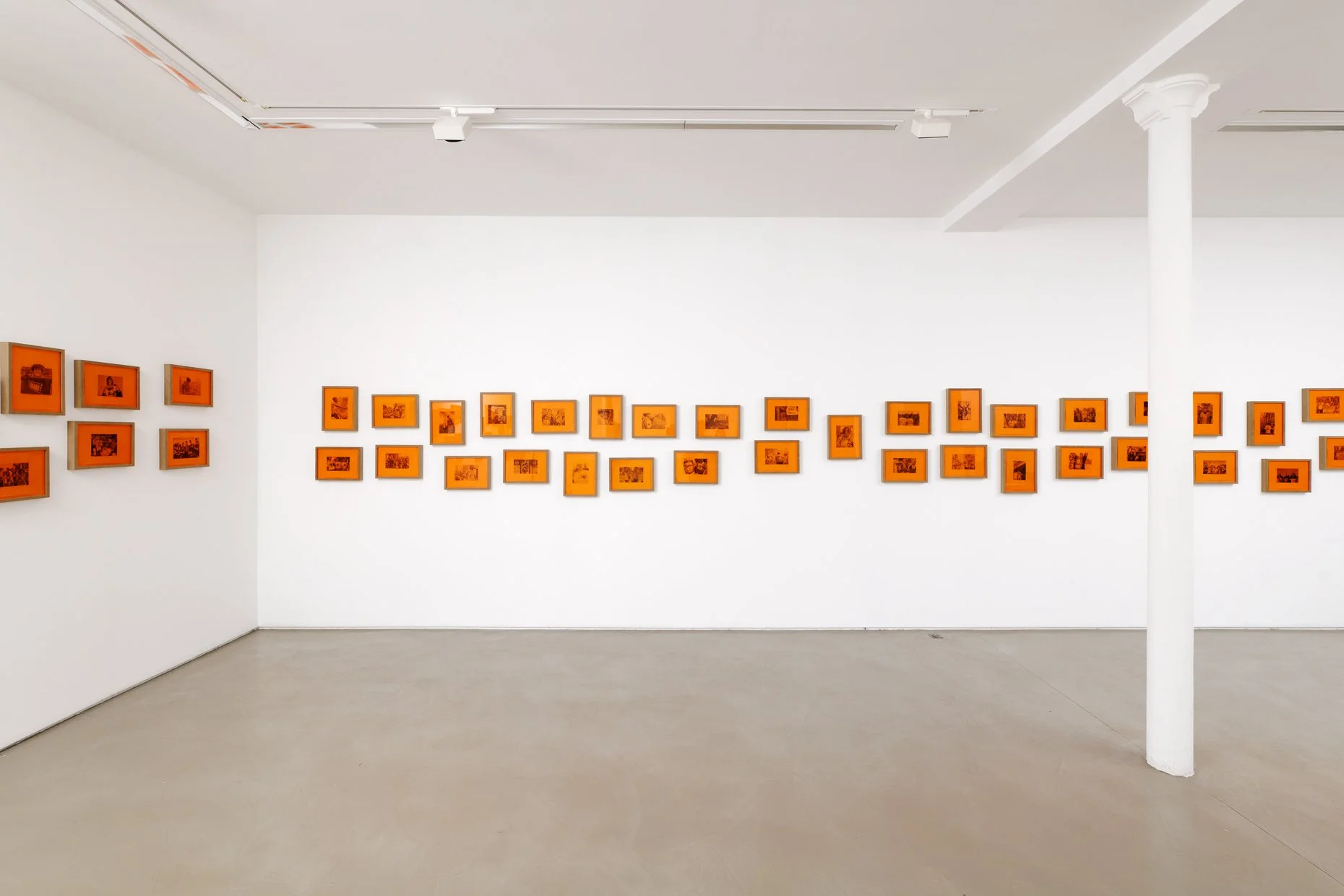 Installation view, Rirkrit Tiravanija "demonstration drawings" 2022, Galerie Chantal Crousel, Paris, FR