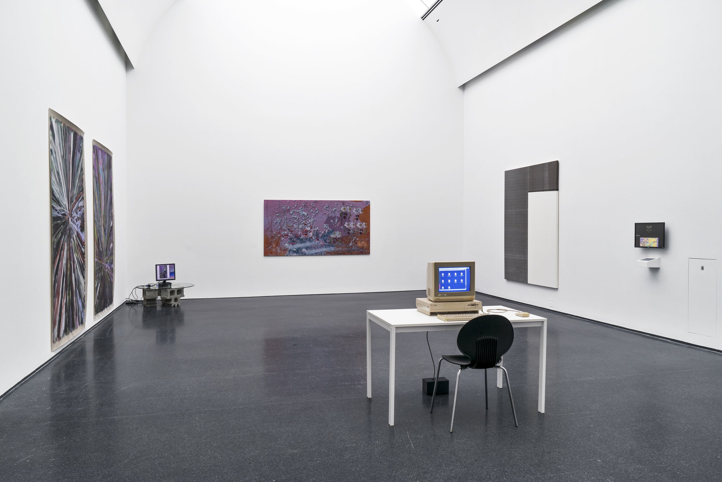 Petra Cortright in 'The Living End: Painting and Other Technologies, 1970–2020,' Installation View, Museum of Contemporary Art, Chicago (2025)