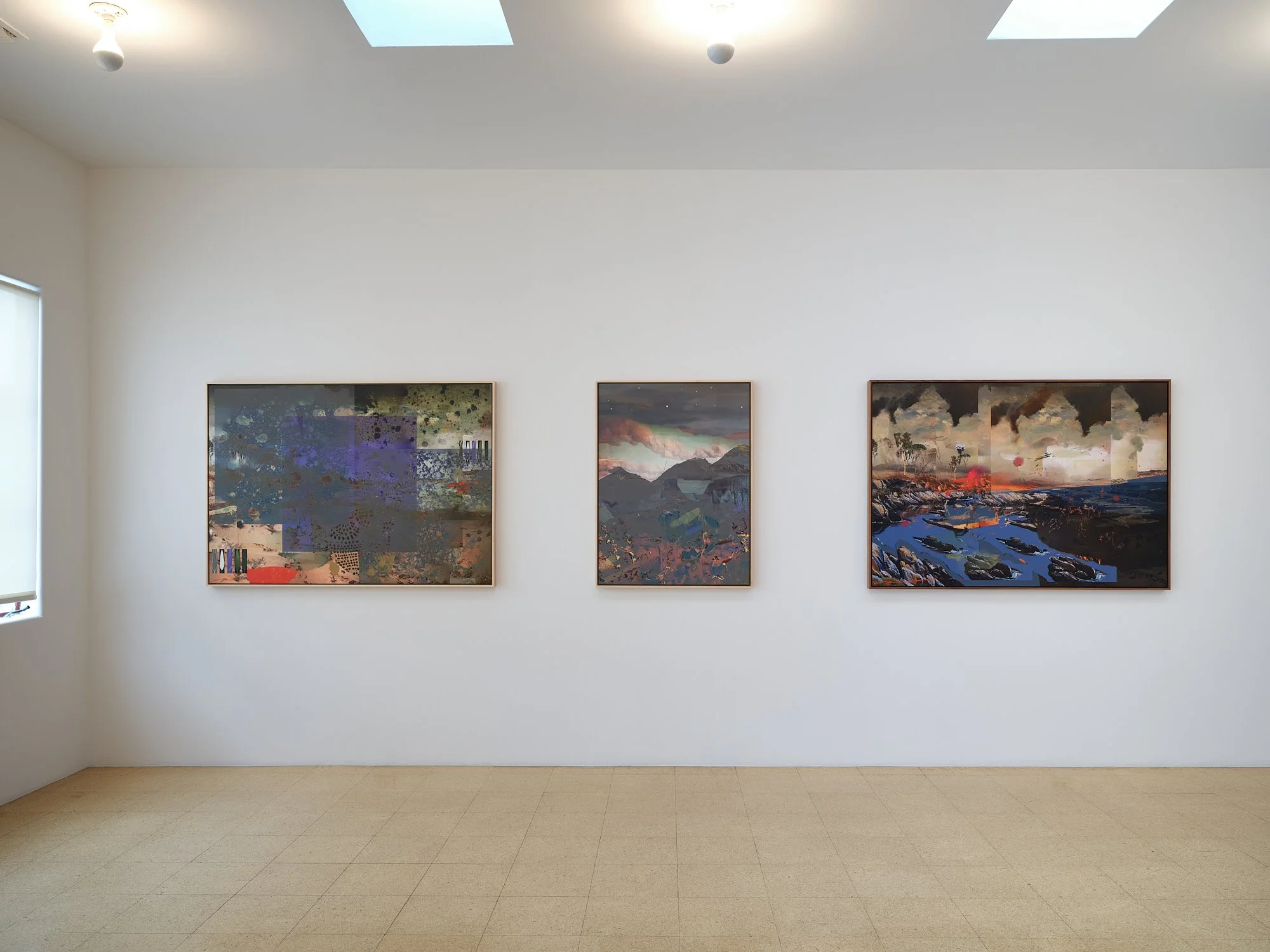 Petra Cortright: quicksilver sea bubble dramamine dream. Installation view, 1301PE, Los Angeles, 2025.