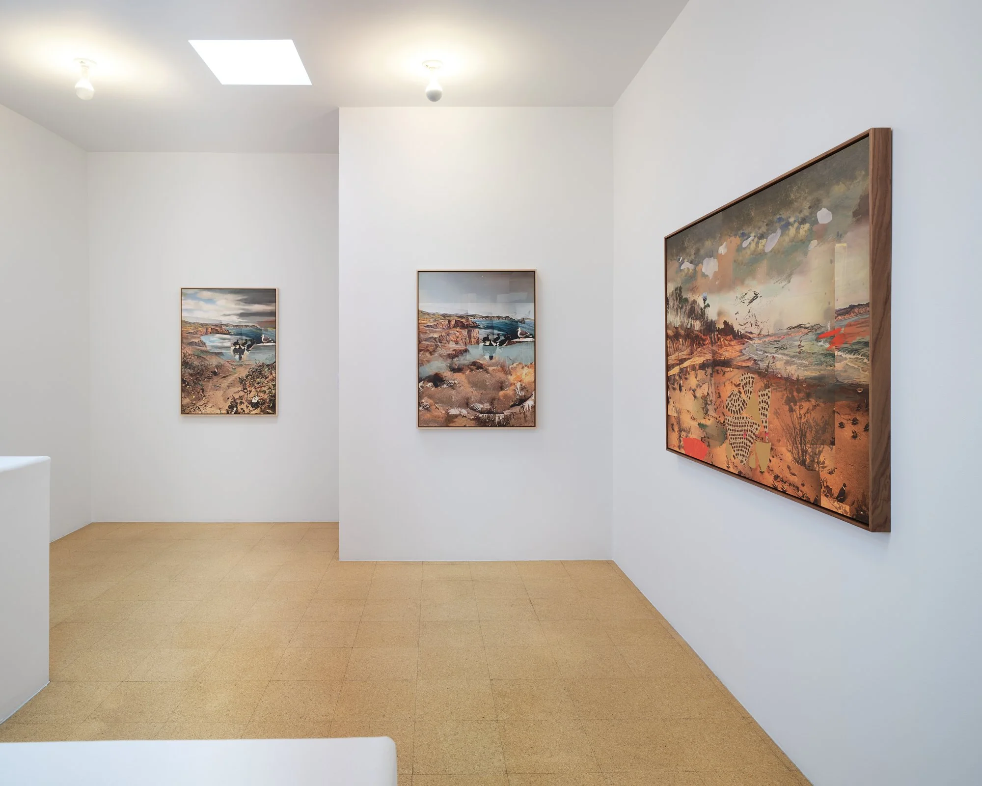 Petra Cortright: quicksilver sea bubble dramamine dream. Installation view, 1301PE, Los Angeles, 2025.