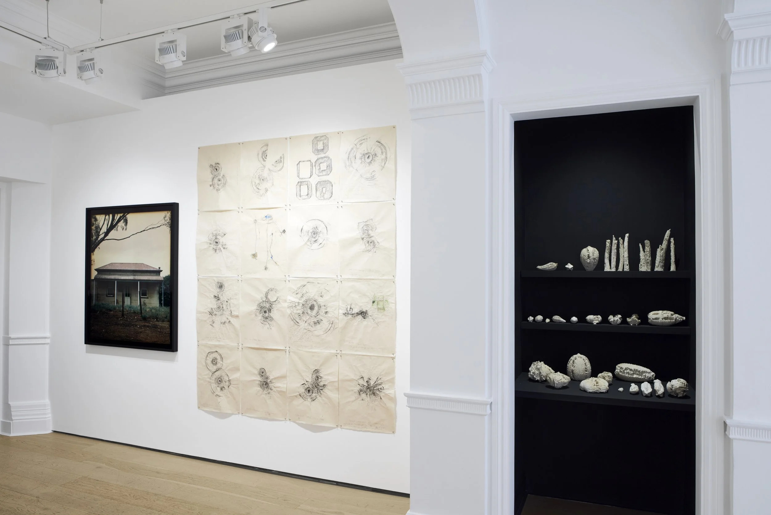 Simryn Gill: Shelter, Installation View, Richard Soulton Gallery, London (2024)
