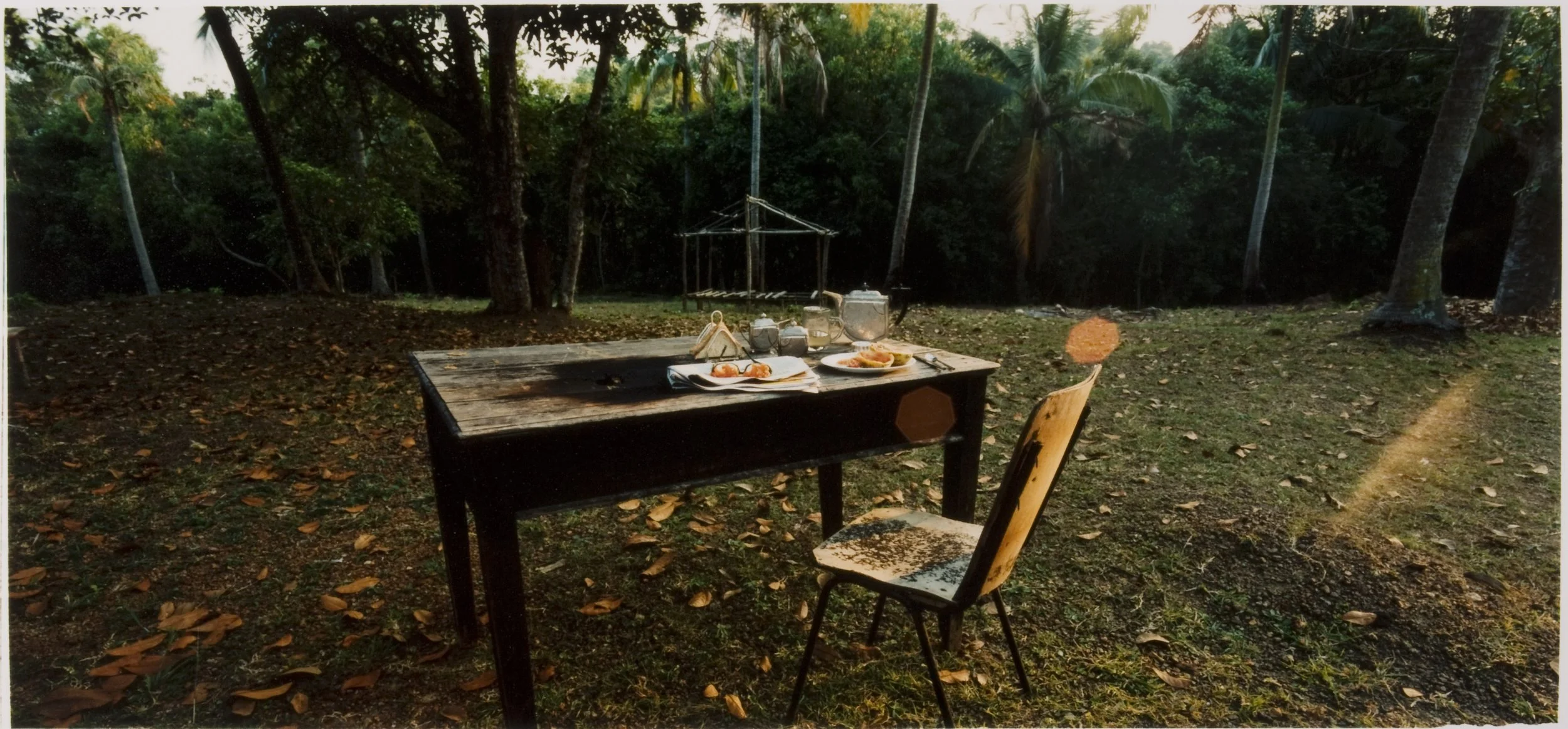 Simryn Gill, Looking for Marcel (2005); Four C-prints; 11 1/4 x 25 1/2 inches