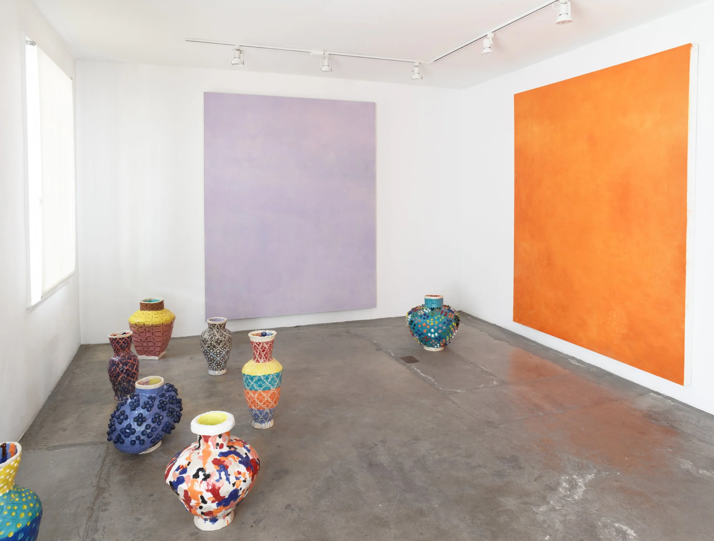Judy Ledgerwood: Color Walks, Installation View, 1301PE, Los Angeles (2019)