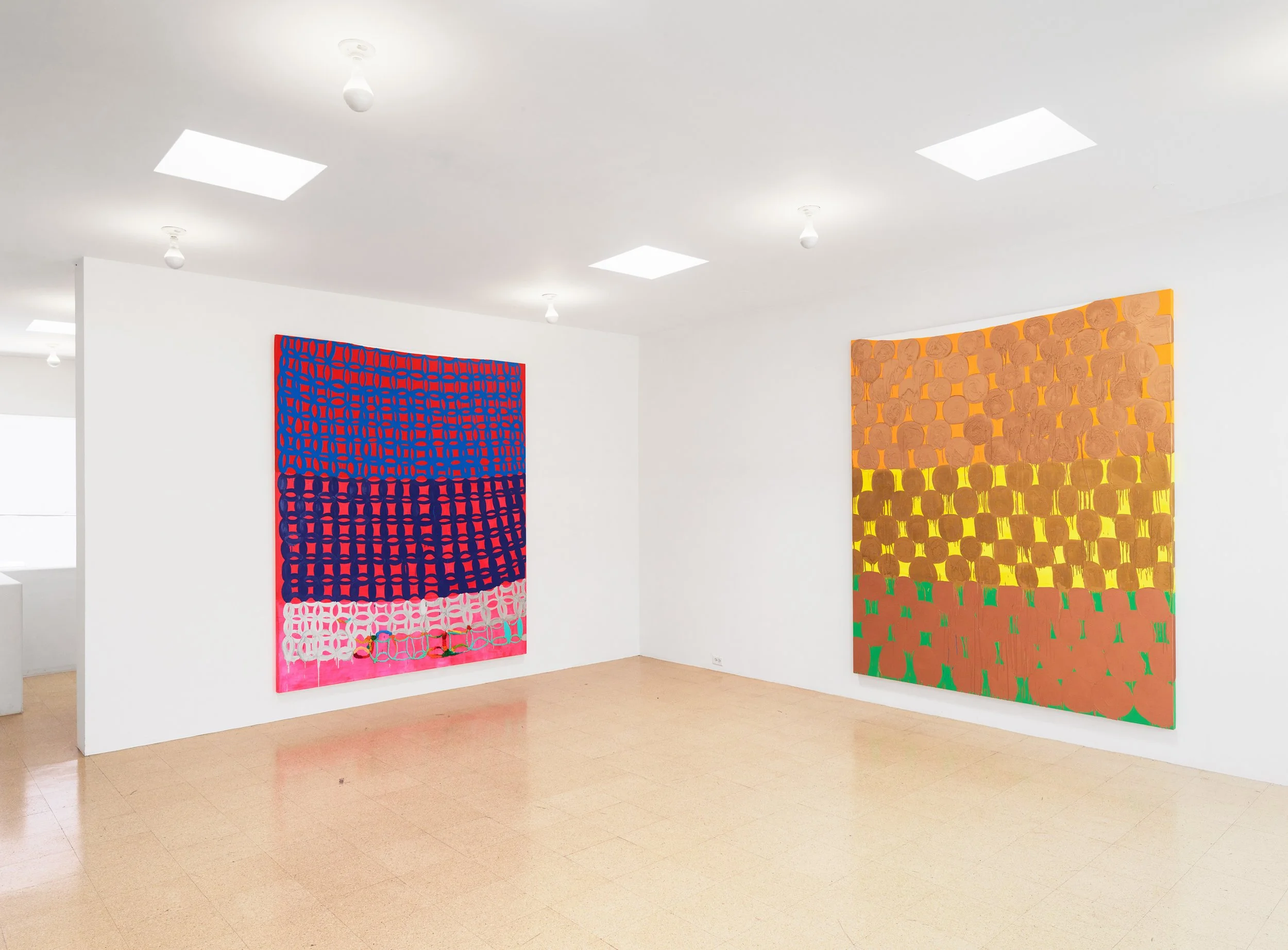 Judy Ledgerwood: Color Walks, Installation View, 1301PE, Los Angeles (2019)