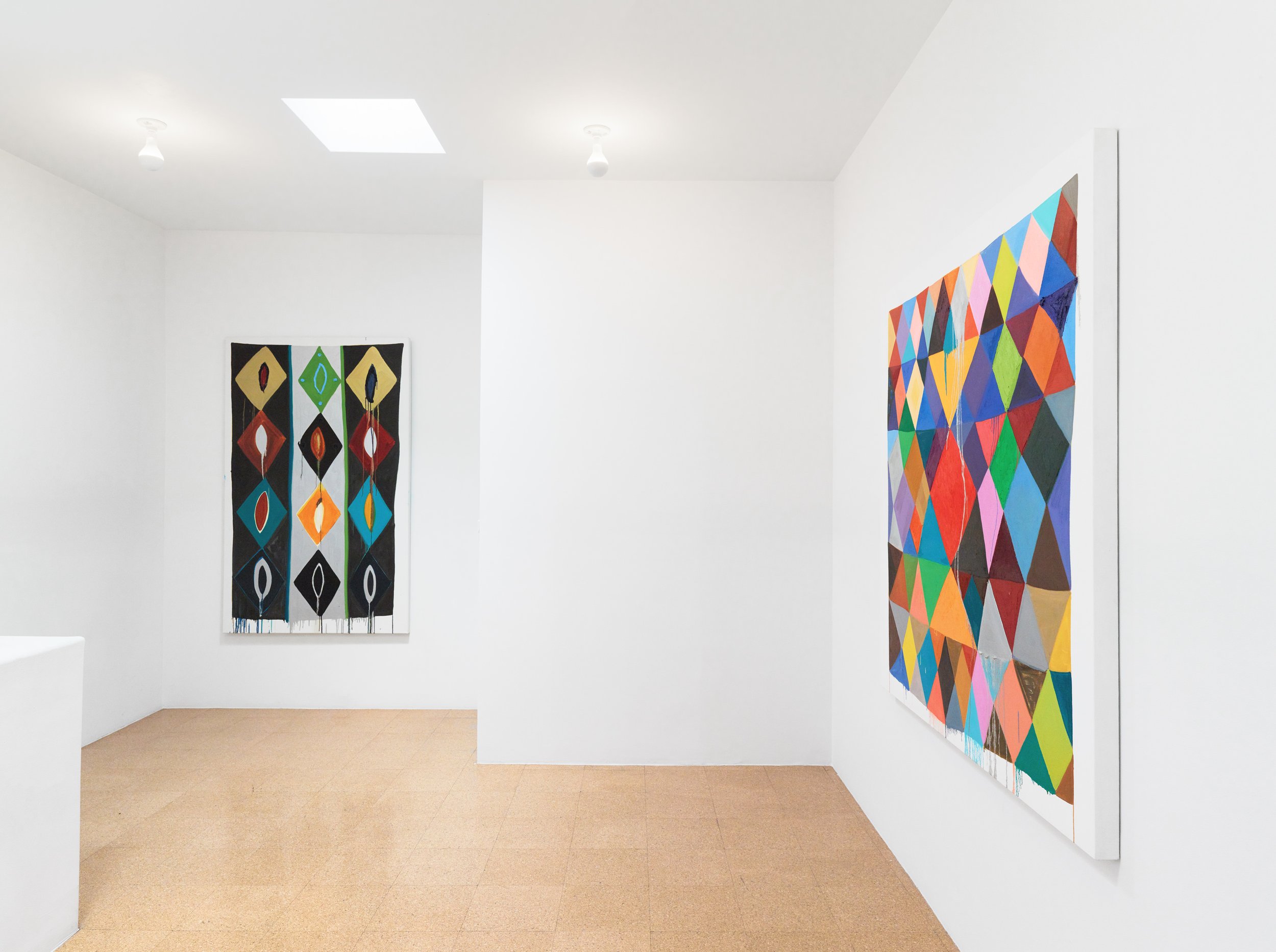 Judy Ledgerwood: Color Walks, Installation View, 1301PE, Los Angeles (2019)