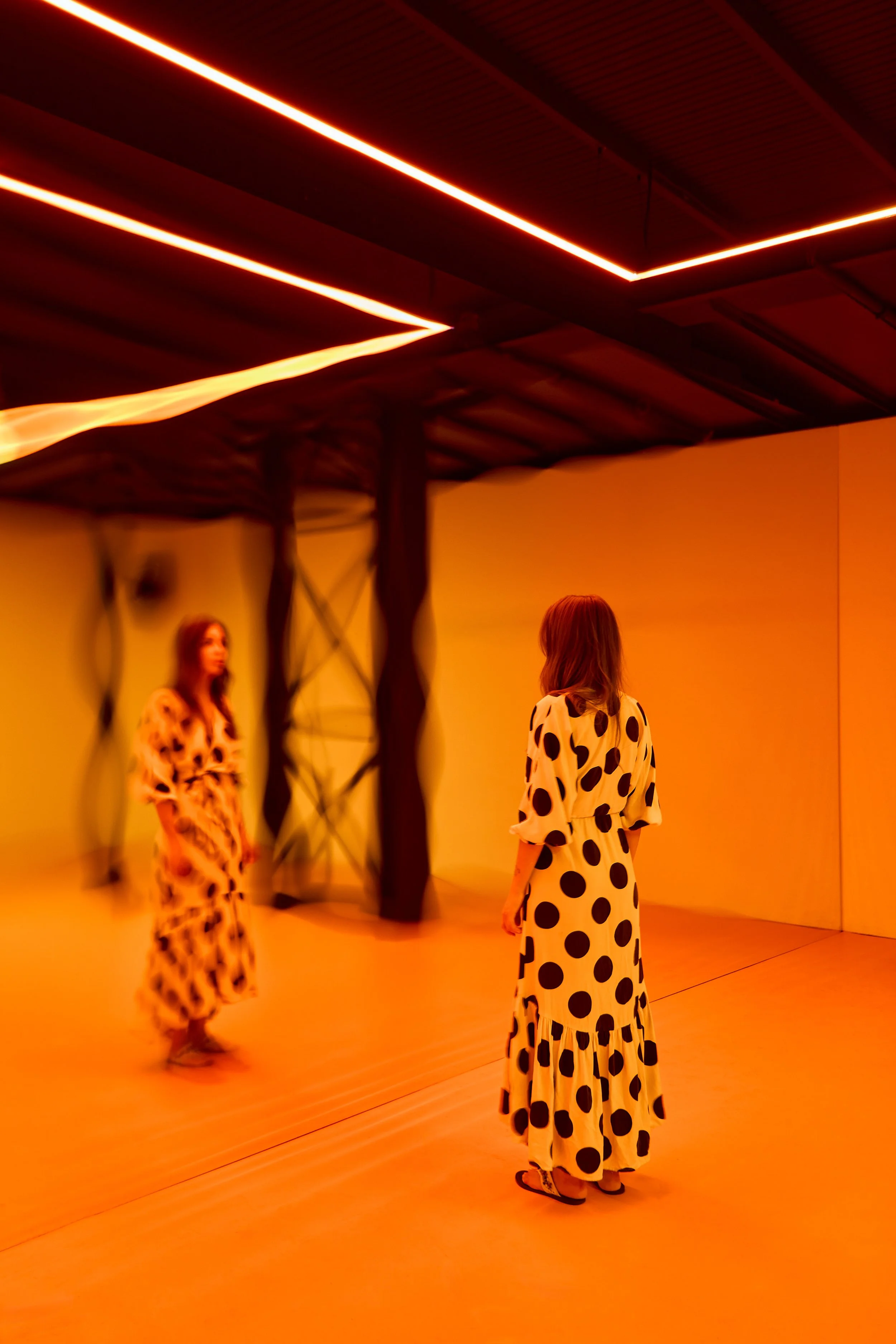  Jonny Niesche &amp; Mark Pritchard:  Sound and Vision (Mery, Mercy, Me).  Installation at the Light Art Museum, Budapest. Photo Courtesy of Dávid Bíró, Light Art Museum, Budapest. 