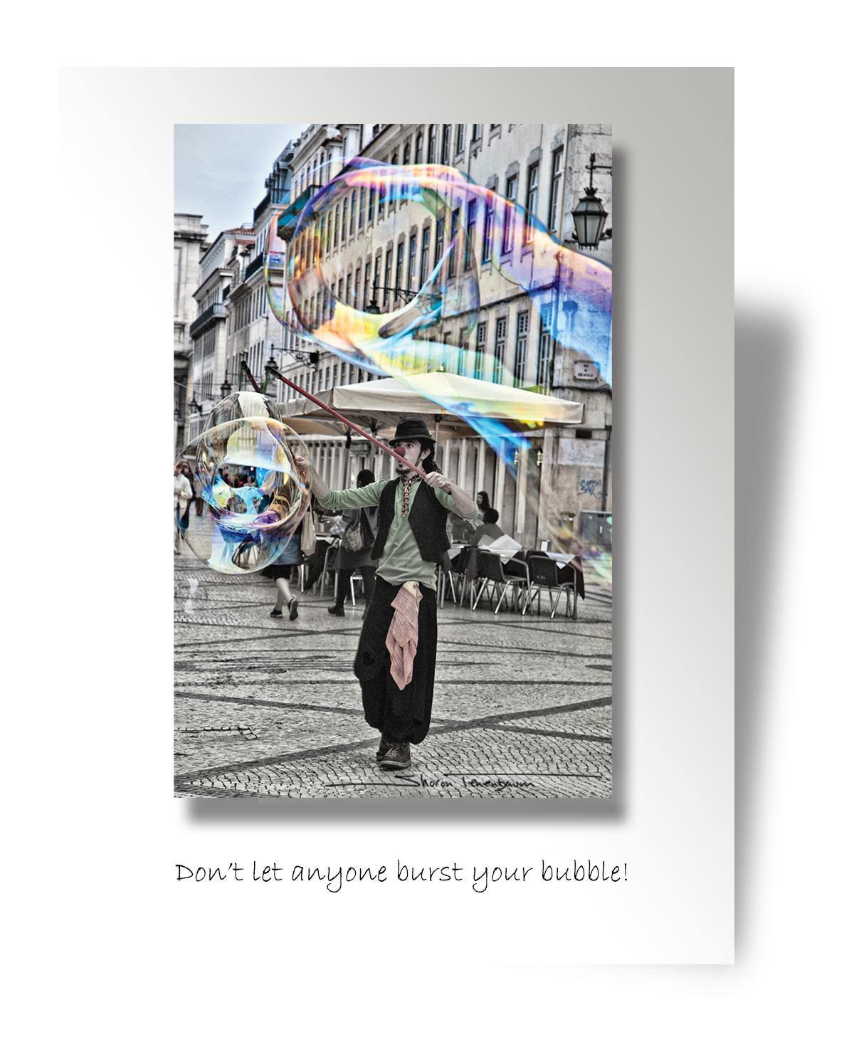 CP048 Clown with Bubble