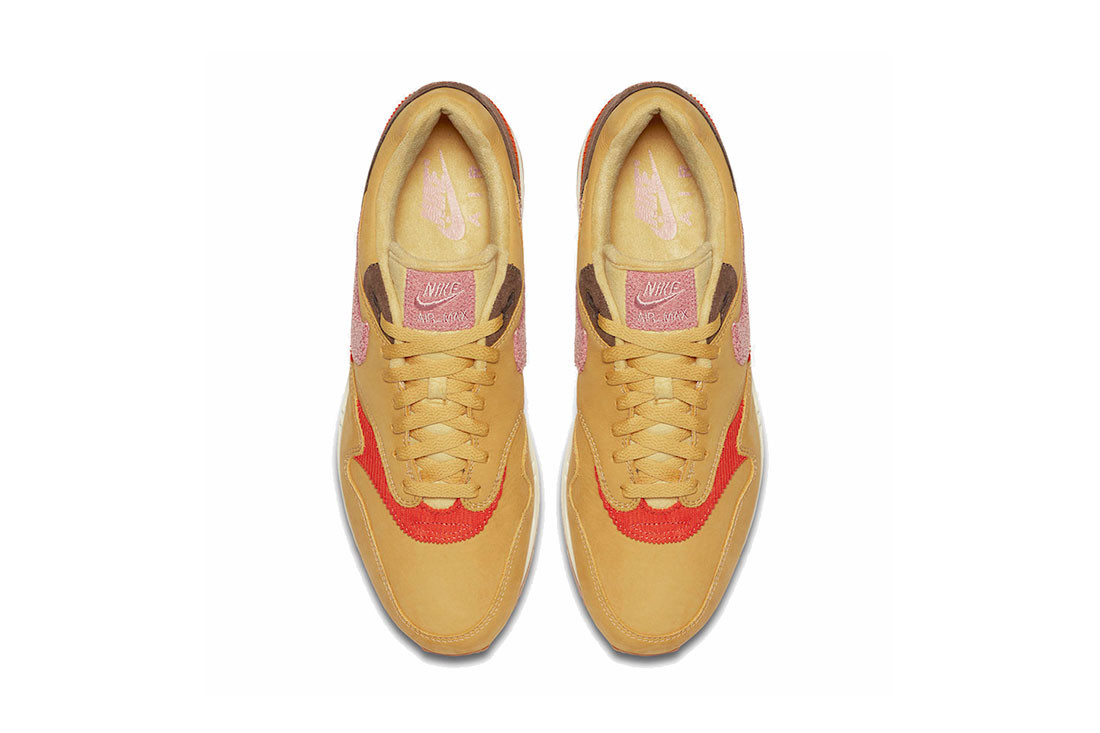 nike air max 1 premium wheat gold