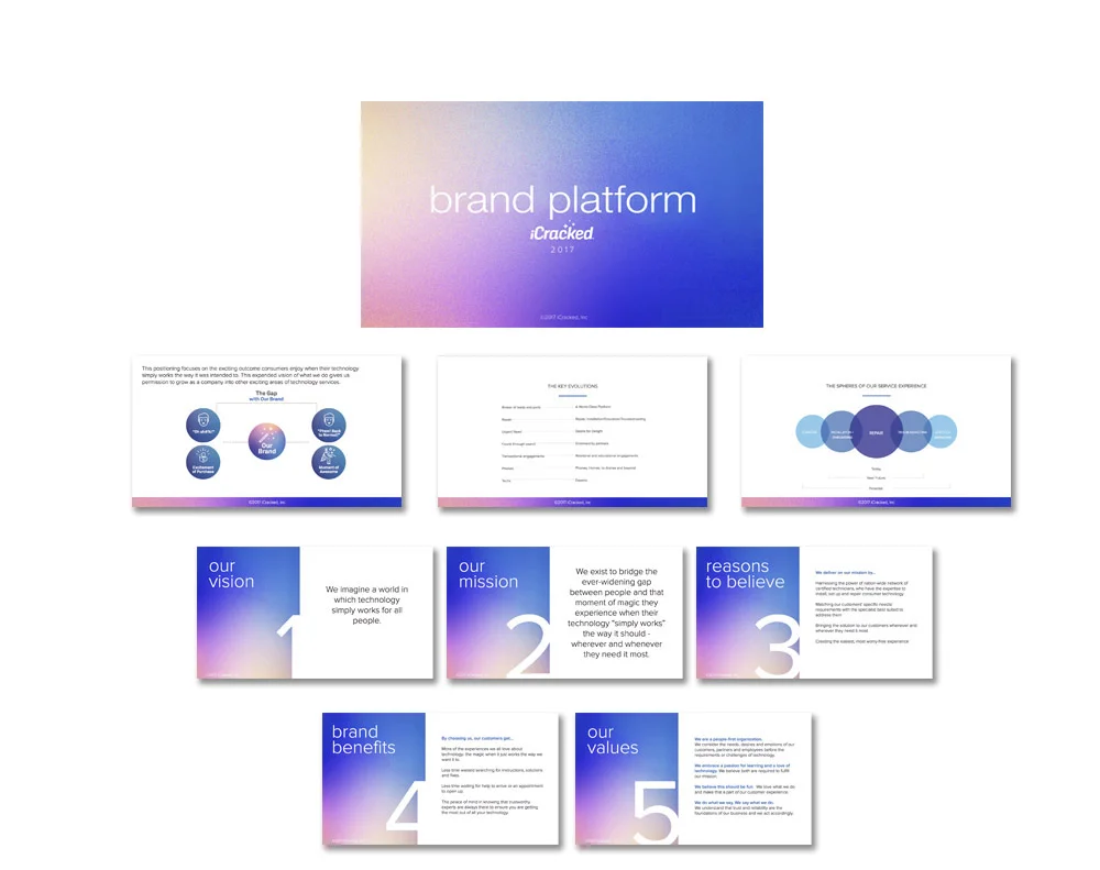   Brand Platform &amp; Tone of Voice: &nbsp;Audit, brand strategy, positioning, mission statement and manifesto. 