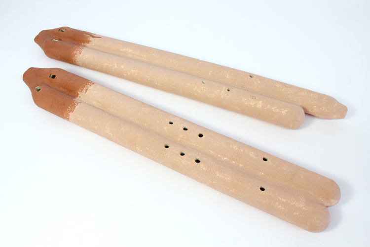 Double flutes inspired by quadruple flutes, located in the