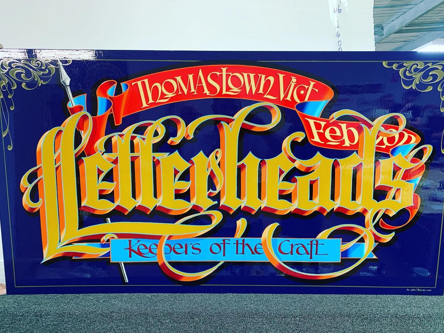 Another Amazing sign of letterheads from @aknightofthebrush