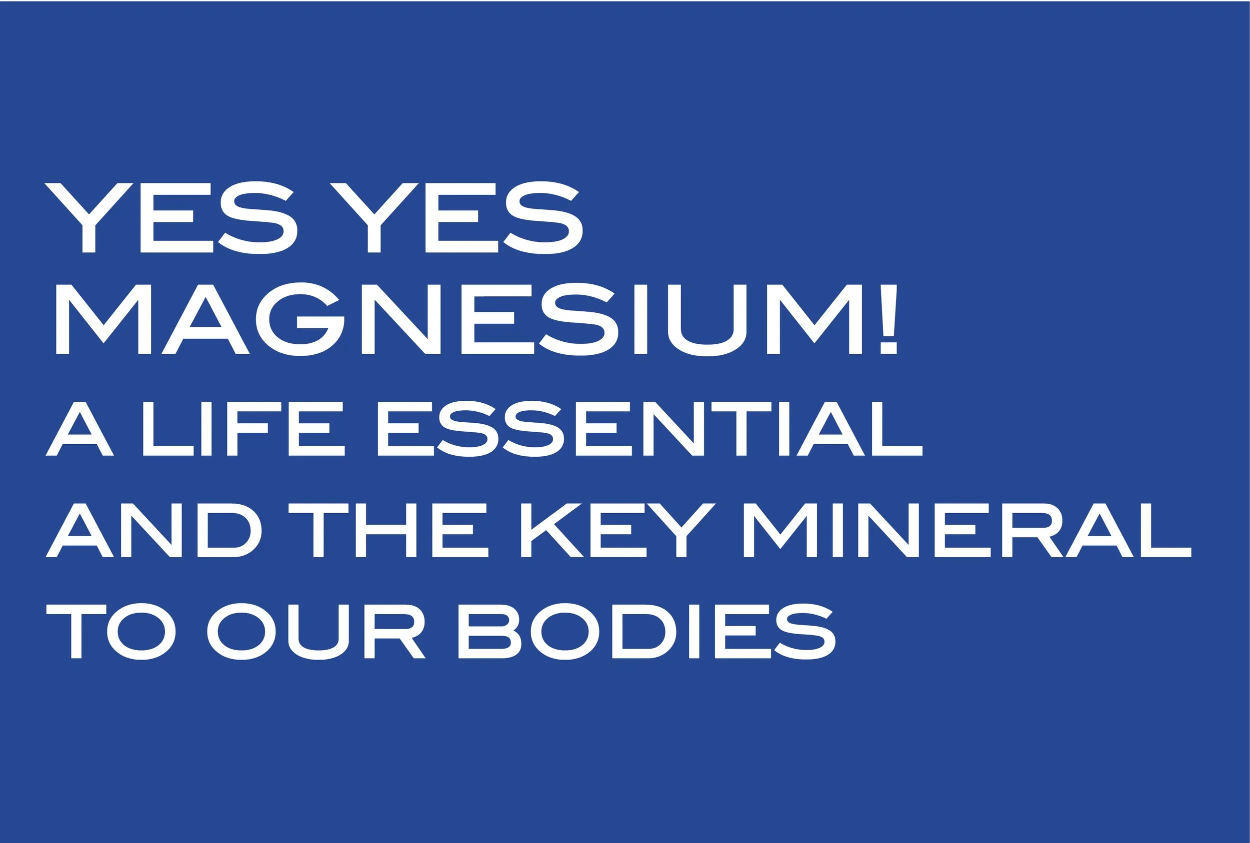 THE POWERFUL AND LIMITLESS BENEFITS OF MAGNESIUM IN SPORTS AND WELLNESS 
