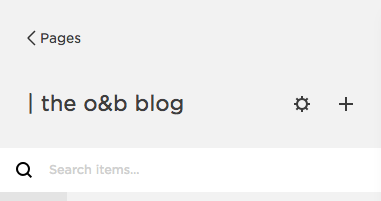 Where to find the meta description for your blog within Squarespace.