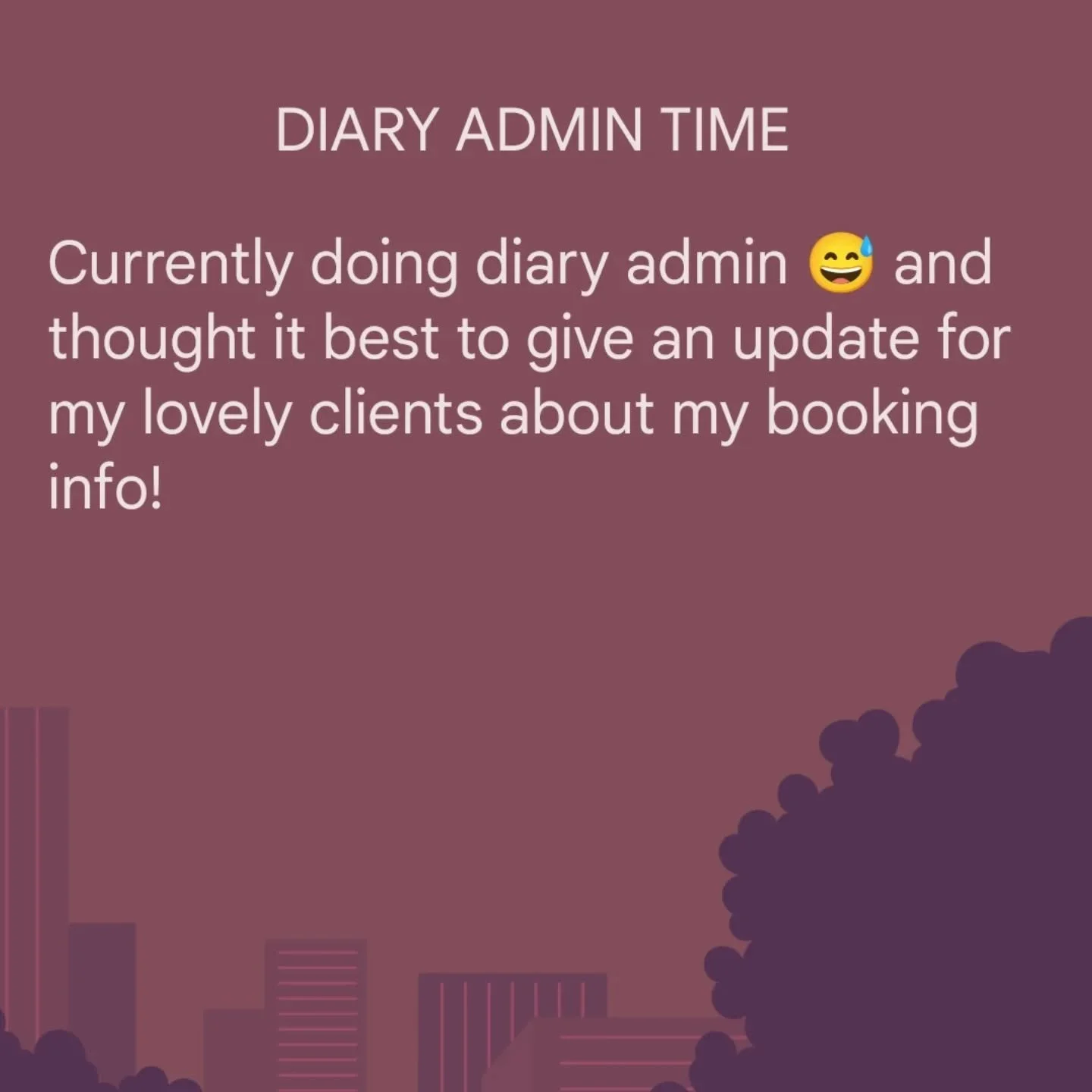 SORTING MY DIARY OUT! BOOKING FOR DECEMBER/JANUARY NOW - GET IN TOUCH ❤️❤️❤️