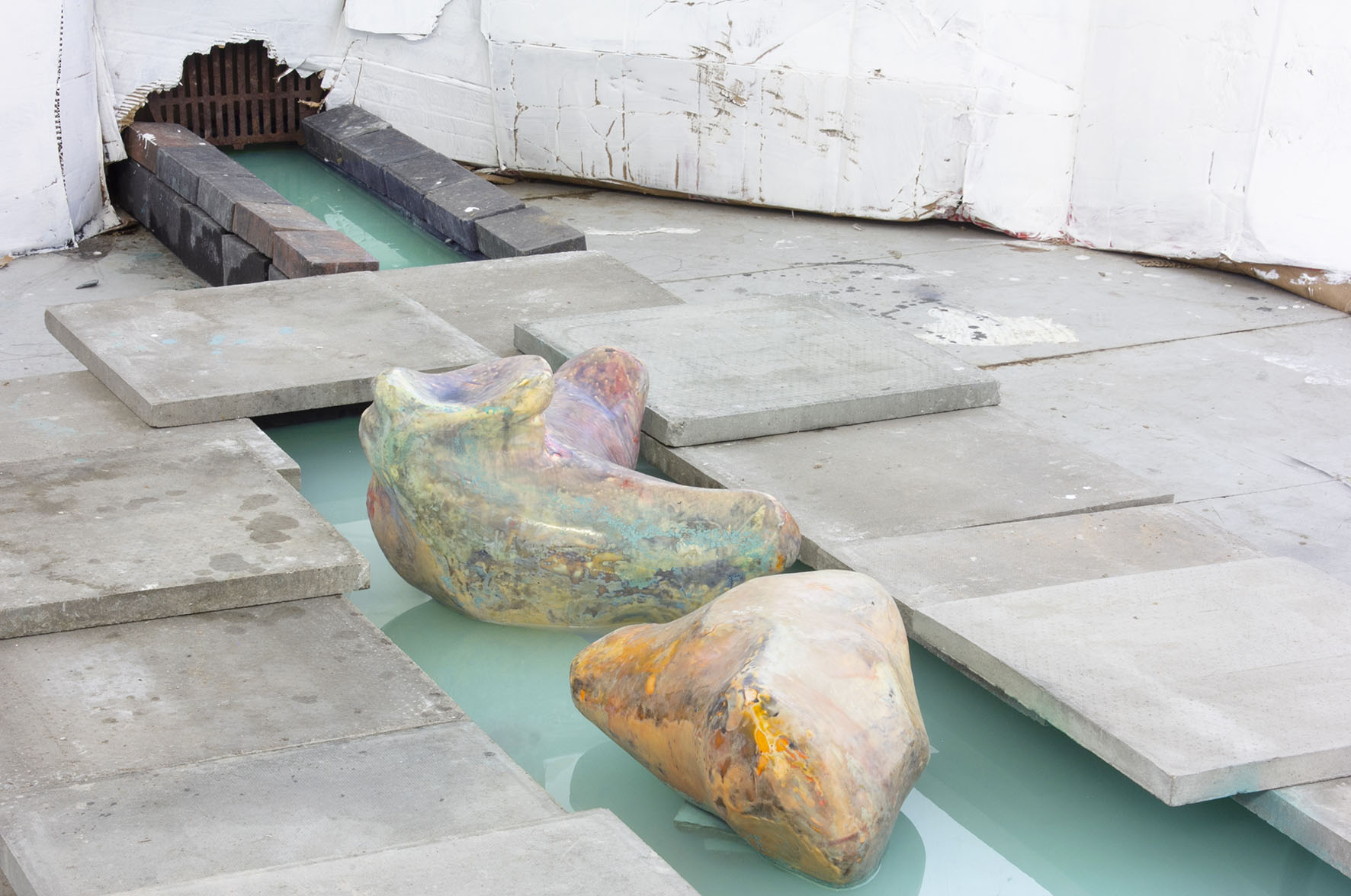 2019 Installation views at Asquith Gibbs Building Deptford interim show MFA Fine Arts, University of Goldsmiths London UK