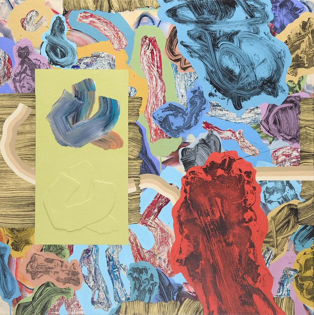 COLLECTIONS, 2016 acrylic on canvas 30 x 30 in.