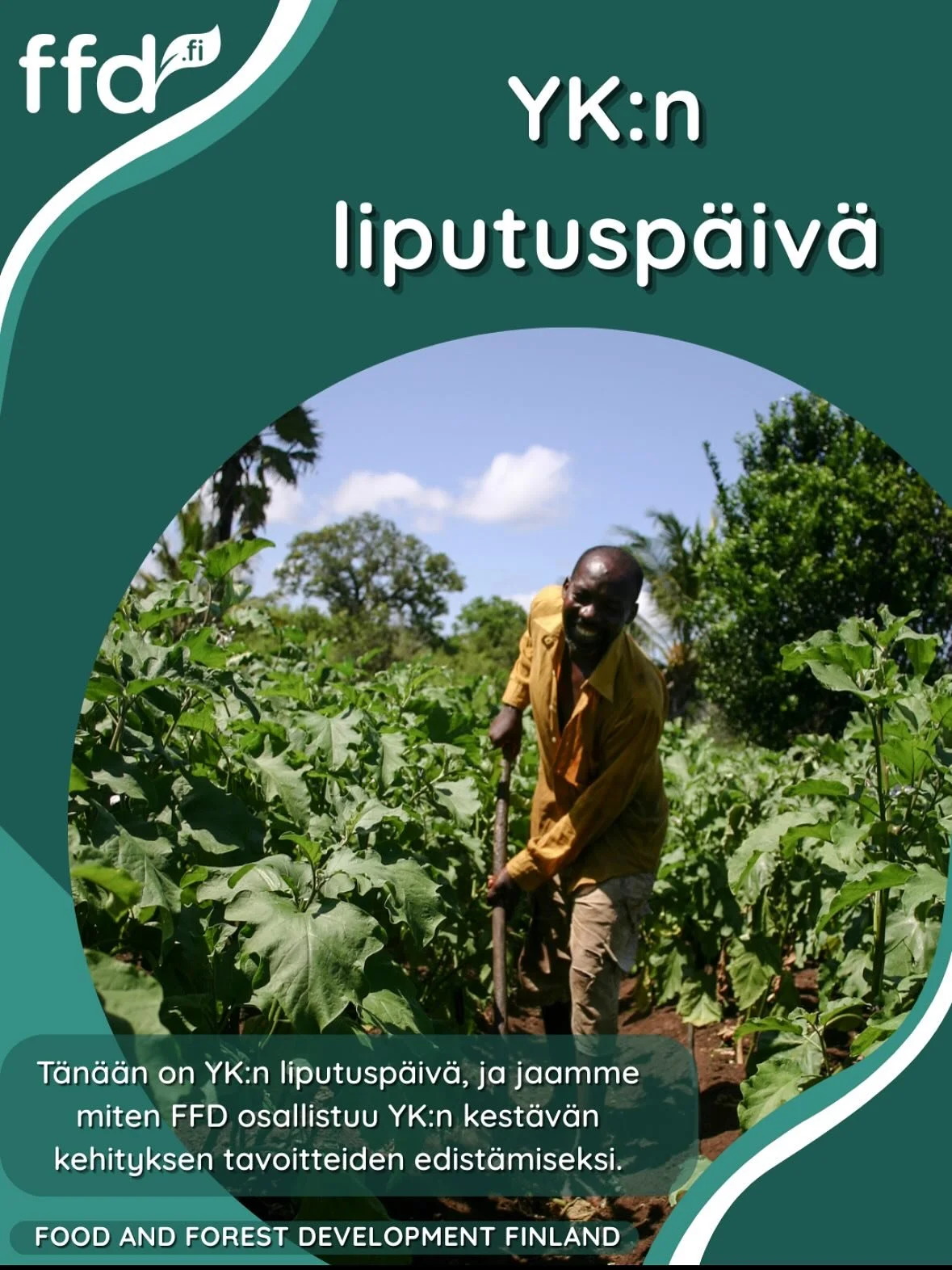 T&auml;n&auml;&auml;n on YK:n kest&auml;v&auml;n kehityksen lippup&auml;iv&auml; ja Agenda 2030:n 10 vuotis juhlap&auml;iv&auml;!

Ilmastoty&ouml; ja tasaarvo ovat keskeisess&auml; roolissa ty&ouml;ss&auml;mme, ja halusimme jakaa esimerkkej&auml; sii