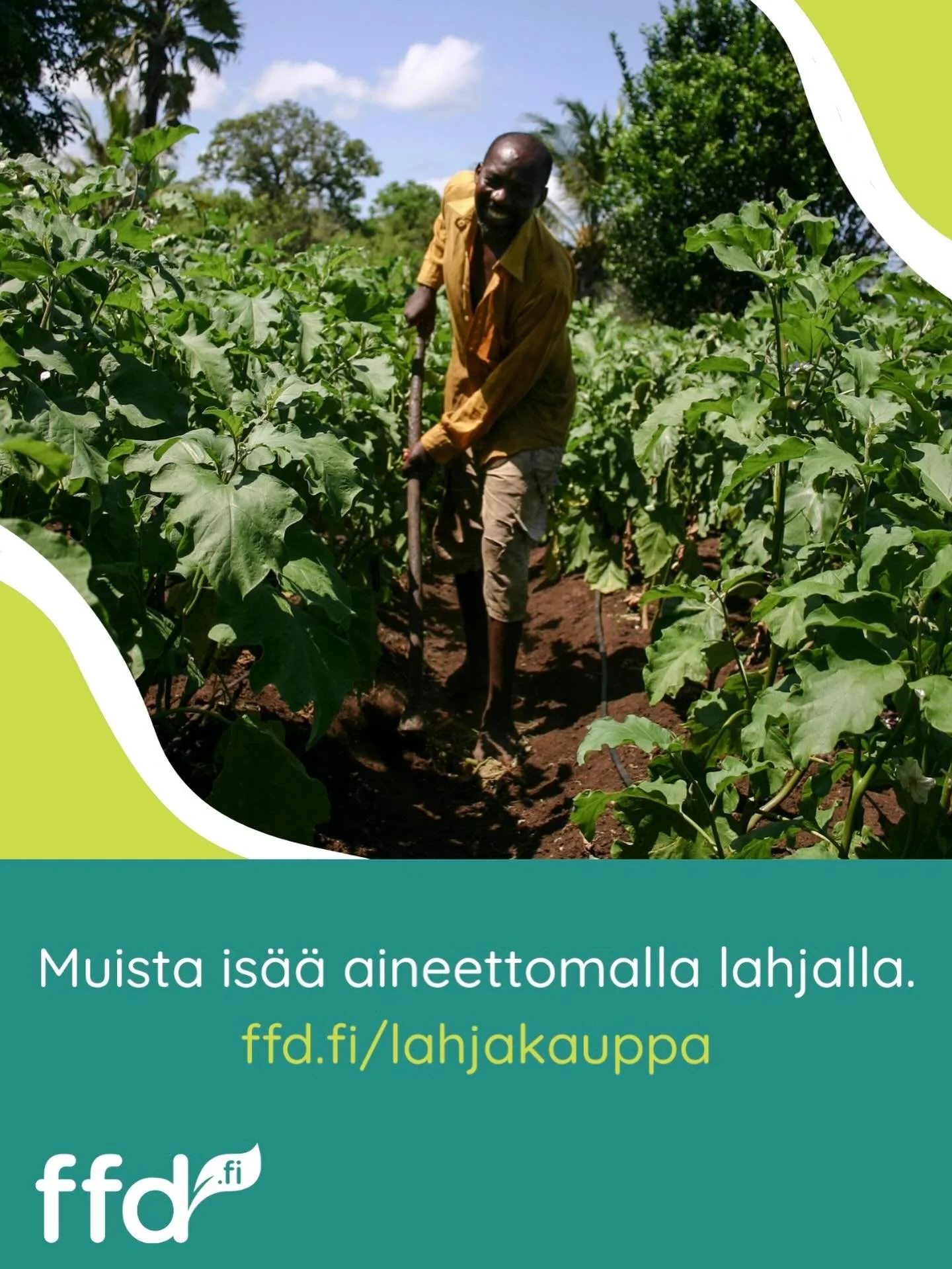 Is&auml;np&auml;iv&auml;&auml;n on en&auml;&auml; alle viikko !

Ilahduta omaa is&auml;&auml;si ja muista monia avun tarpeessa olevia isi&auml; ja heid&auml;n perheit&auml;&auml;n kehittyviss&auml; maissa FFD:n aineettoman lahjan kautta osoitteessa:
