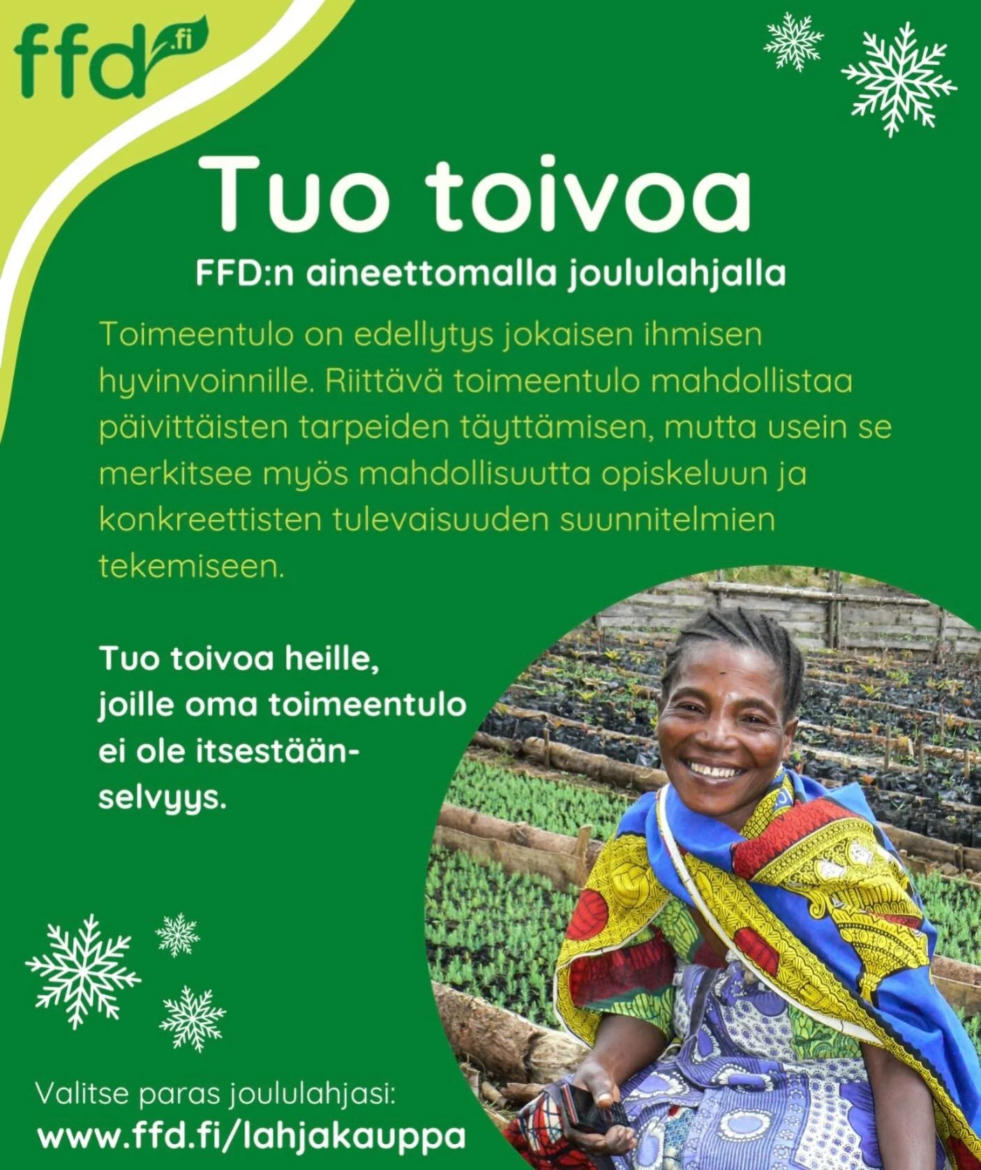 🎄 Joulun merkitys ei ole tavarassa &ndash; vaan.  v&auml;litt&auml;misess&auml;.

Monille meist&auml; lahjat kuuluvat jouluun, mutta kaikilla ei ole siihen mahdollisuutta. Siksi aineeton lahja voi olla kaunis tapa jakaa hyv&auml;&auml; my&ouml;s sin