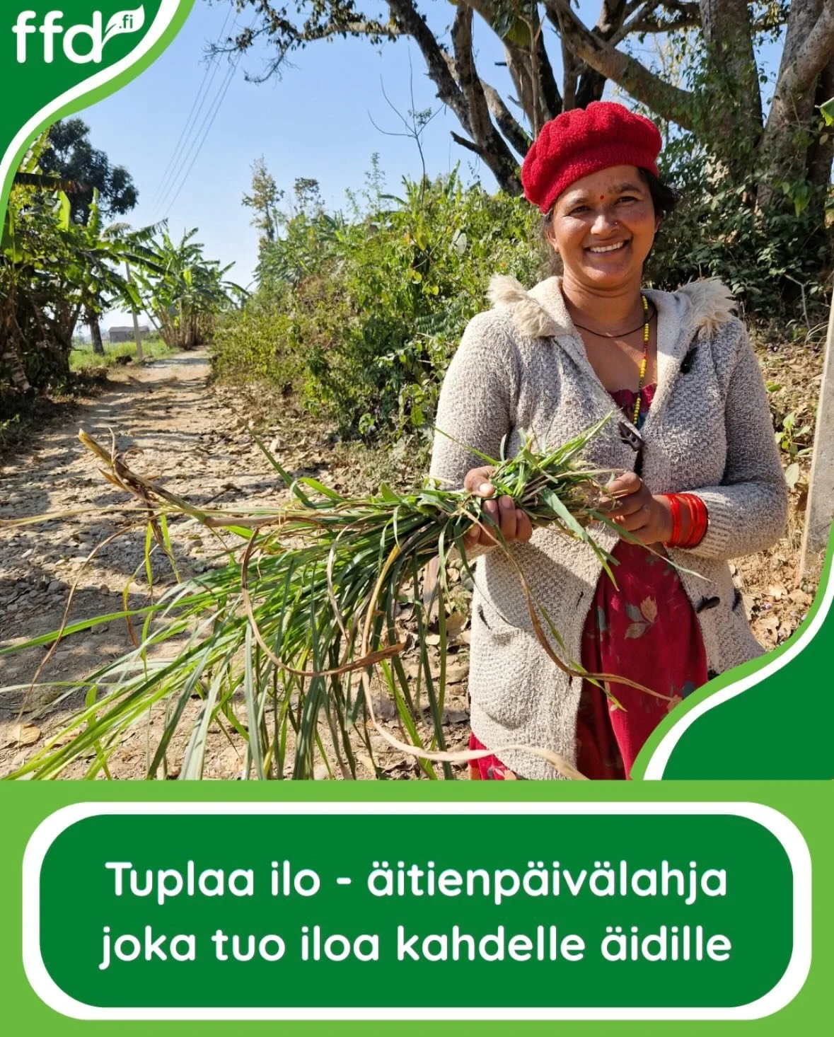 Huomenna on &auml;itienp&auml;iv&auml;😄

Meilt&auml; saat yhdell&auml; lahjalla hyv&auml;&auml; kahdelle! 💚

T&auml;n&auml; &auml;itienp&auml;iv&auml;n&auml; voit nimitt&auml;in muistaa &auml;iti&auml;si aineettomalla lahjalla, joka ilahduttaa sek&