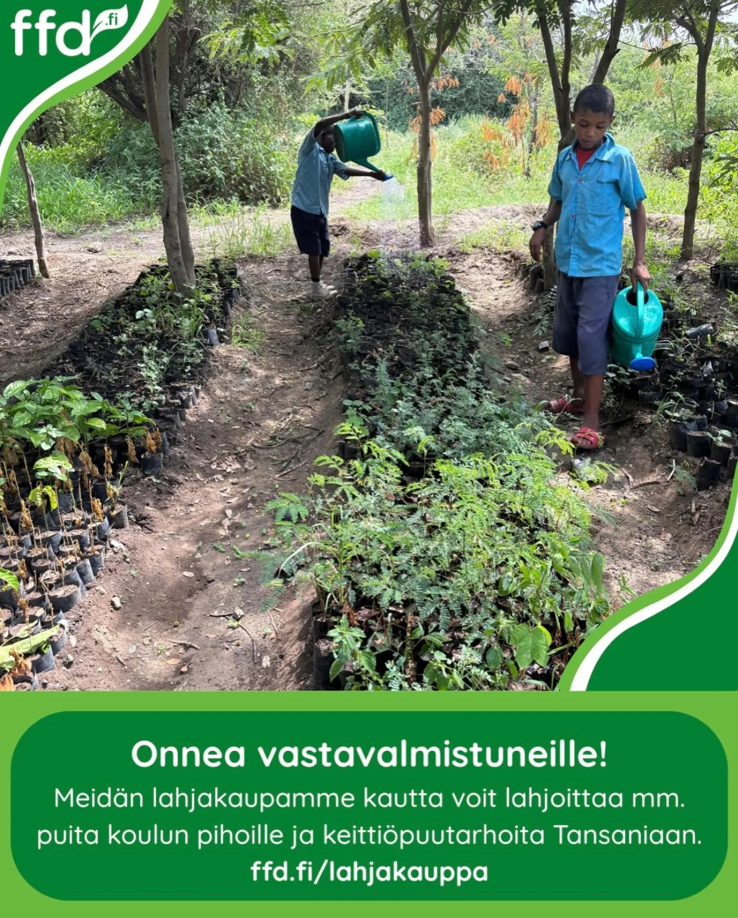 Valmistujaiset ovat ihan kohta😄!

Valmistujaiset ovat juhlan paikka &ndash; ja mit&auml; jos lahjasi tekisi hyv&auml;&auml; my&ouml;s kauempana? 

Lahjakauppamme kautta voit antaa merkityksellisen lahjan, joka tukee lasten koulunk&auml;ynti&auml; Ta
