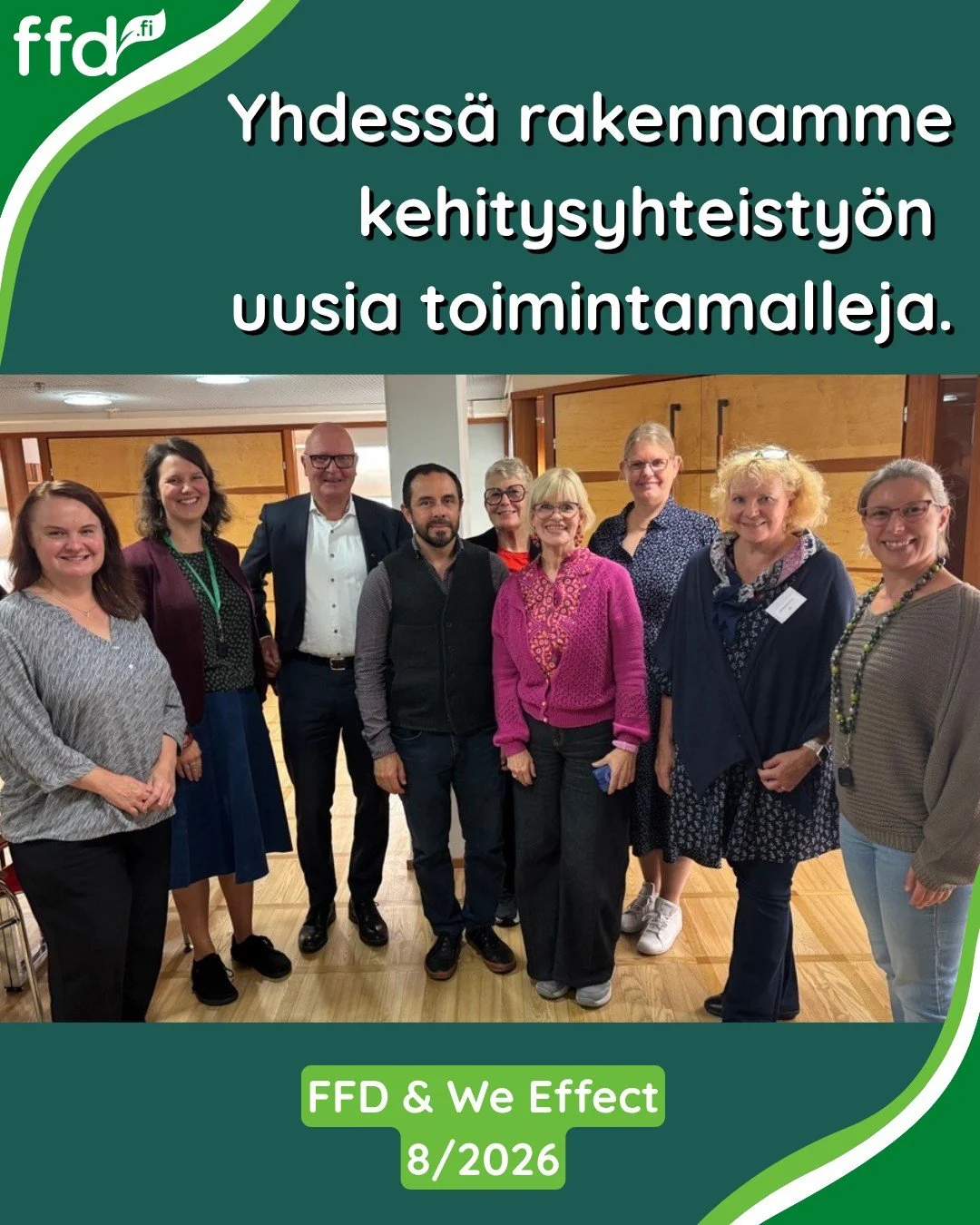 Uudet ajat vaativat uusia kumppanuuksia 🌱

Kehitysrahoituksen v&auml;hentyess&auml; globaalit haasteet eiv&auml;t ole katoamassa. P&auml;invastoin. Siksi tarvitsemme uusia toimintatapoja, uusia yhteisty&ouml;malleja ja uusia tapoja yhdist&auml;&auml