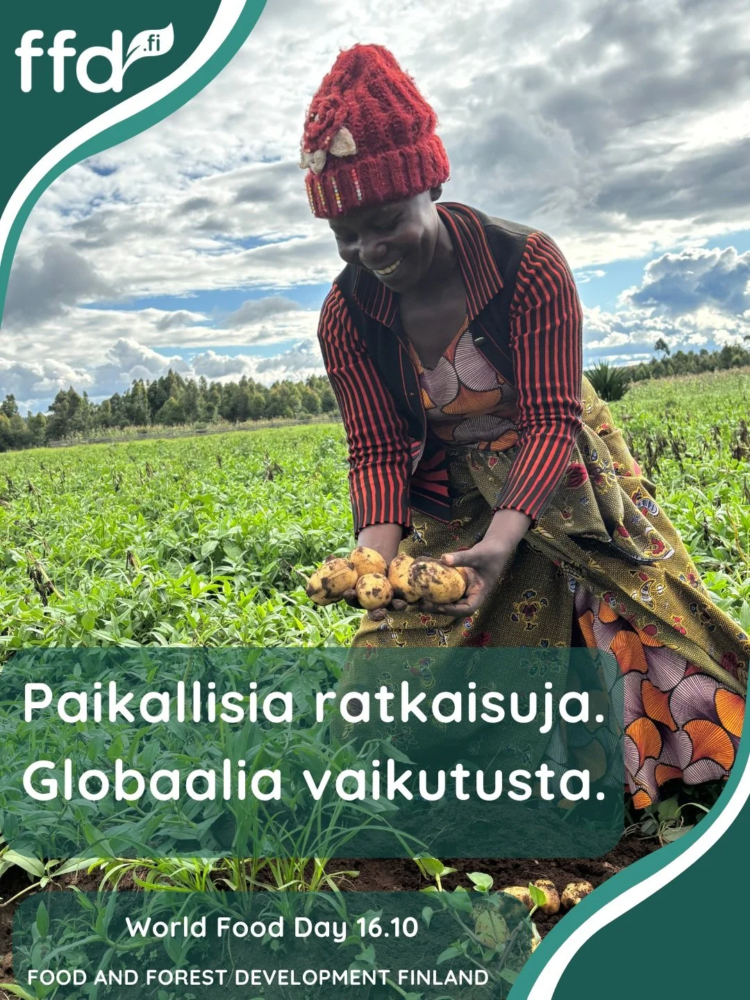 🌾🌍 Maailman ruokap&auml;iv&auml; 16.10

Ruokaturva ei ole vain kehitysmaiden tai Suomen asia, vaan yhteinen kysymys, joka yhdist&auml;&auml; viljelij&ouml;it&auml;, kuluttajia ja p&auml;&auml;tt&auml;ji&auml; ymp&auml;ri maailman.

T&auml;n&auml; p