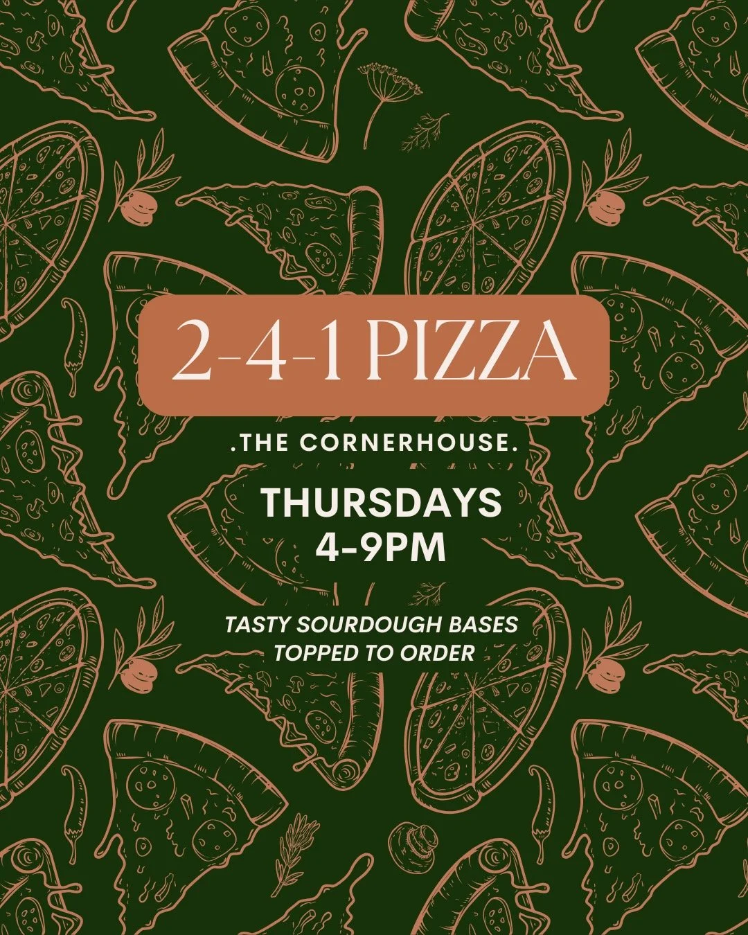 // 2-4-1 PIZZA THURSDAYS 🍕🍕

All you have to do is choose the toppings. Every Thursday, 4-9pm. 

#chester #cornerhousechester #chesteroffers #independentbusiness
