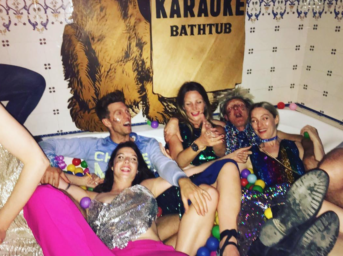 Ball pit. Karaoke. Bath tub. Best friends. Sequins. So many limbs. The most surreal and wonderful night of my life to date