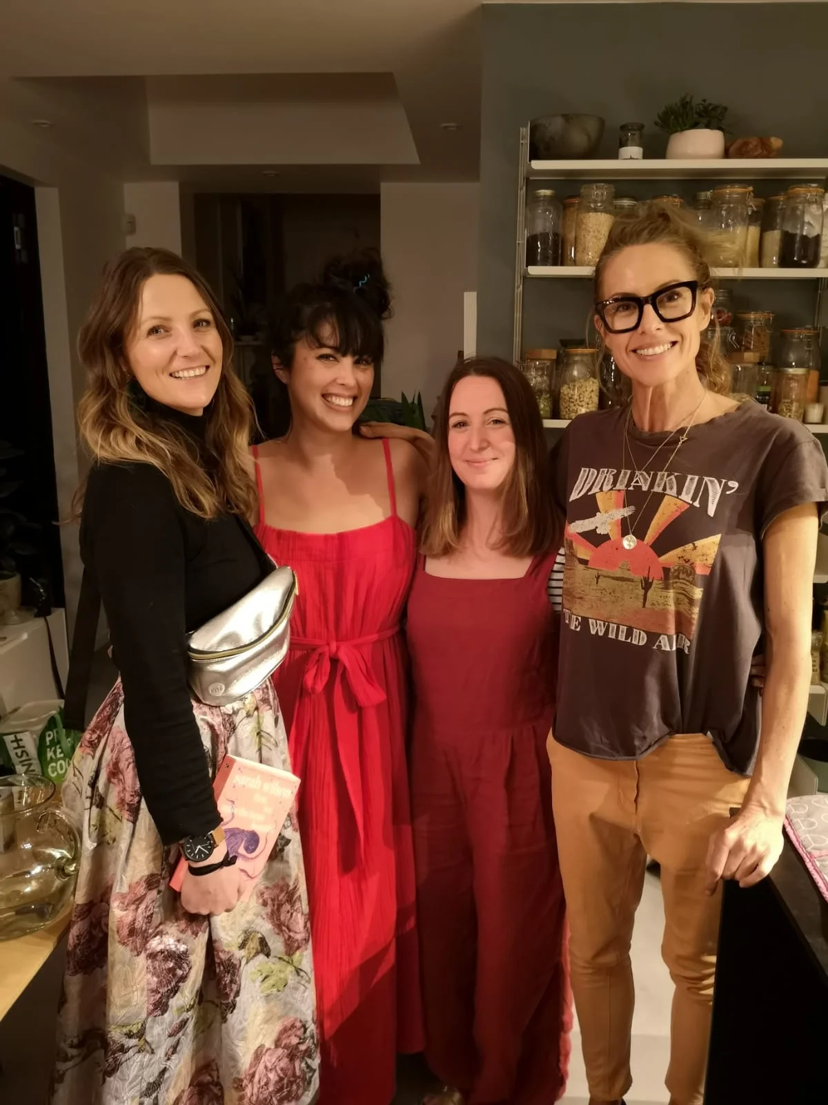 Dinner party date at Melissa Hemsley’s house to celebrate the launch of Sarah Wilson’s paperback here in the UK
