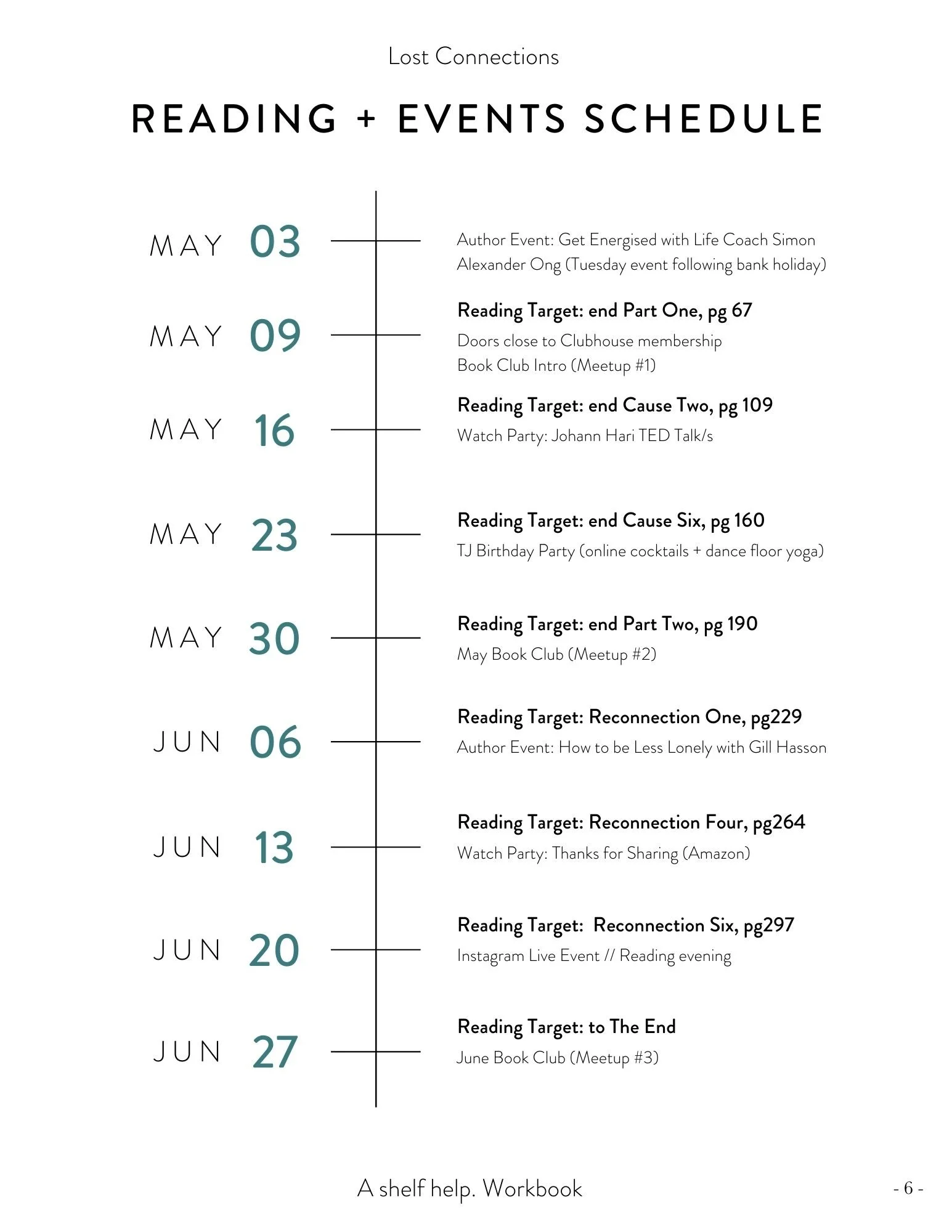 BOTM MATERIALS Lost Connections — shelf help.