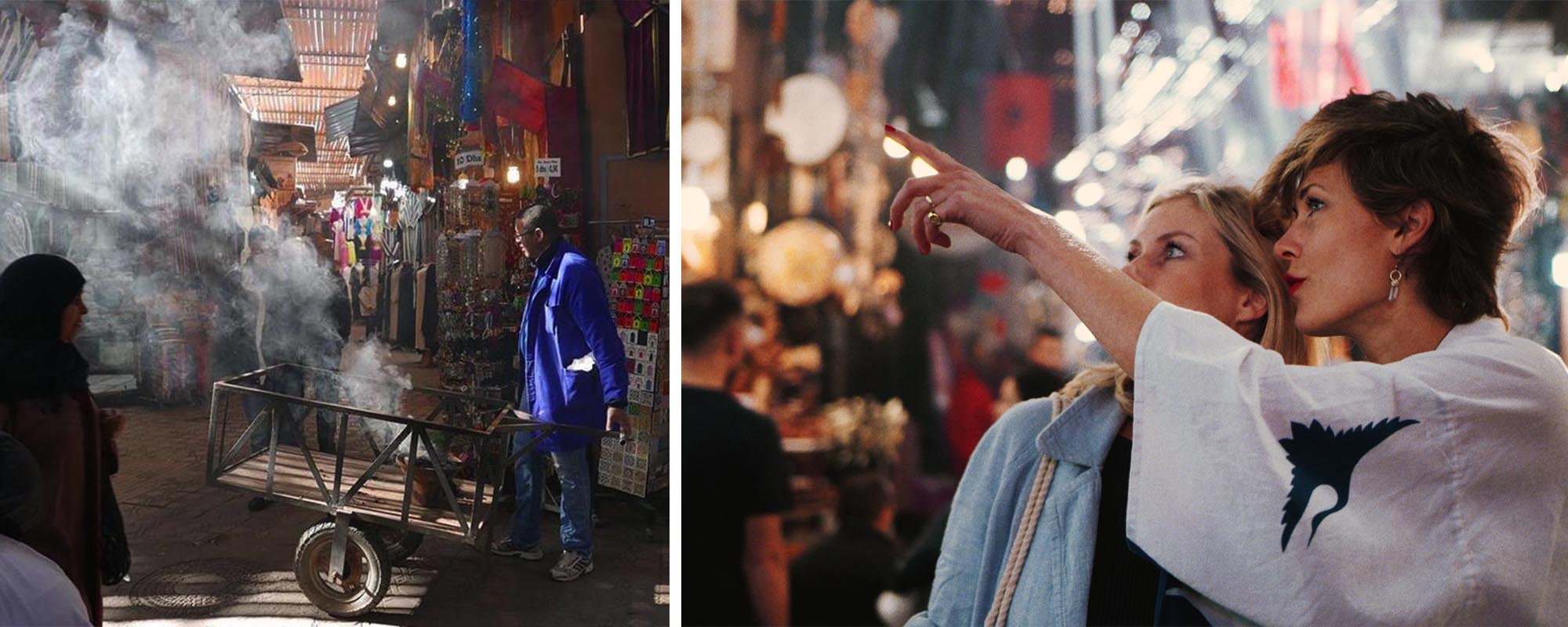 A Marrakech first - Explore Impossible fogs the souk