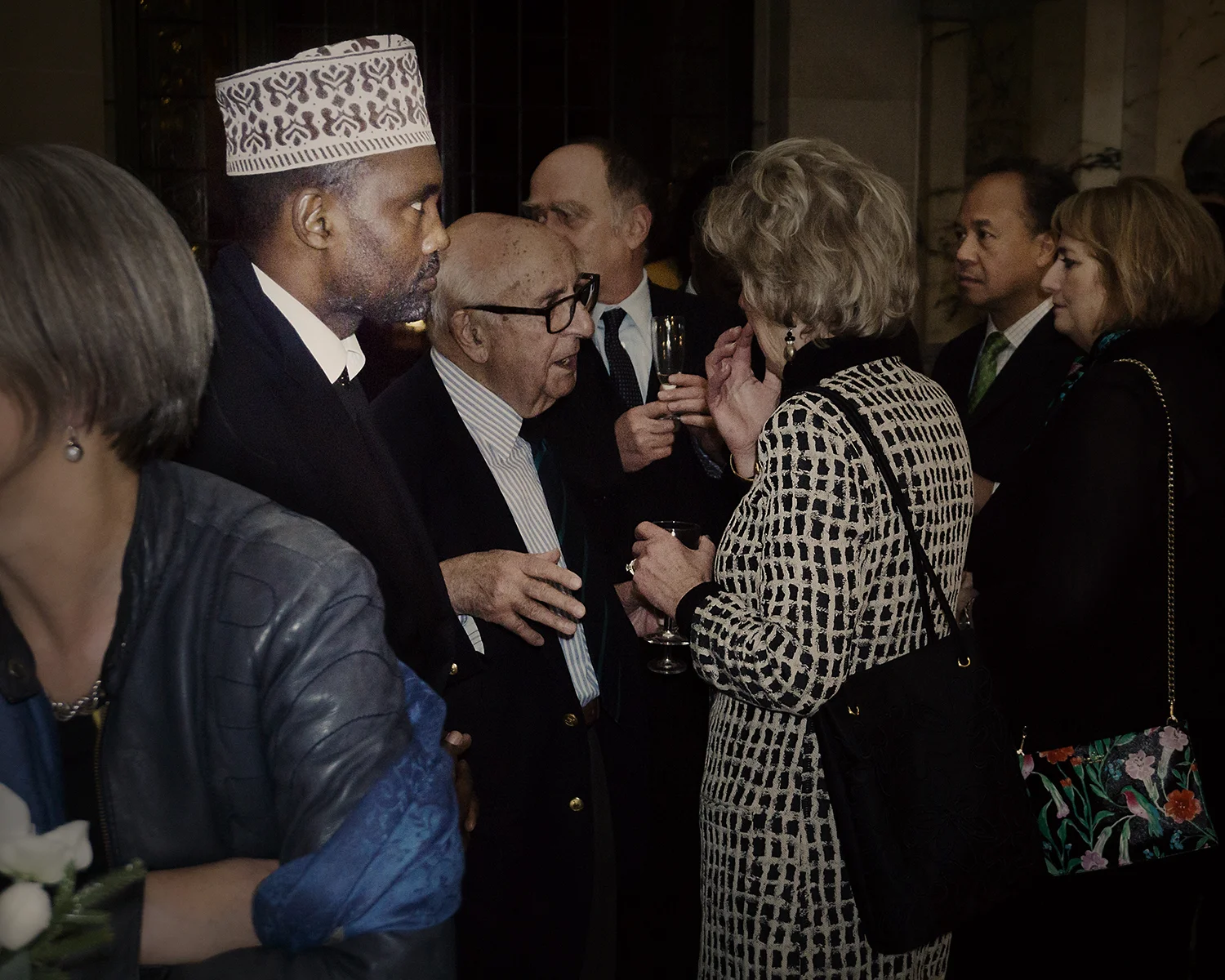 Reception; Judge Theodor Meron, members of the African Foundation of Int. Law and others.