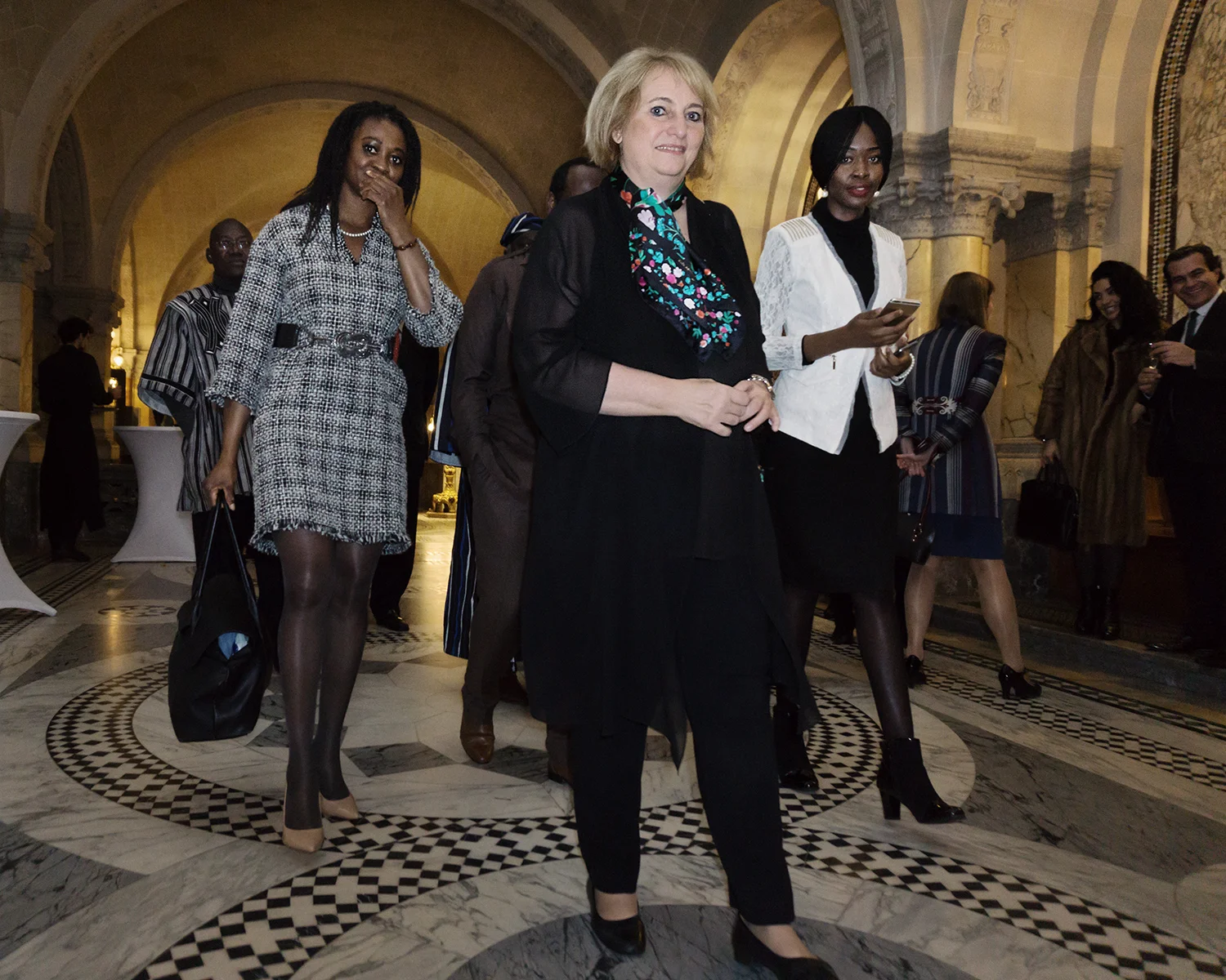 Judge Ivana Hrdličková, elected President of the Special Tribunal for Lebanon. Together with Nigerian lawyer Sophia Ugwu and Lecturer-in-Law Nwamaka Rosemary Okany.