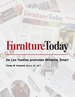 De Leo Textiles promotes Williams, Smarr