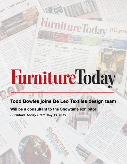 Todd Bowles joins De Leo Textiles design team