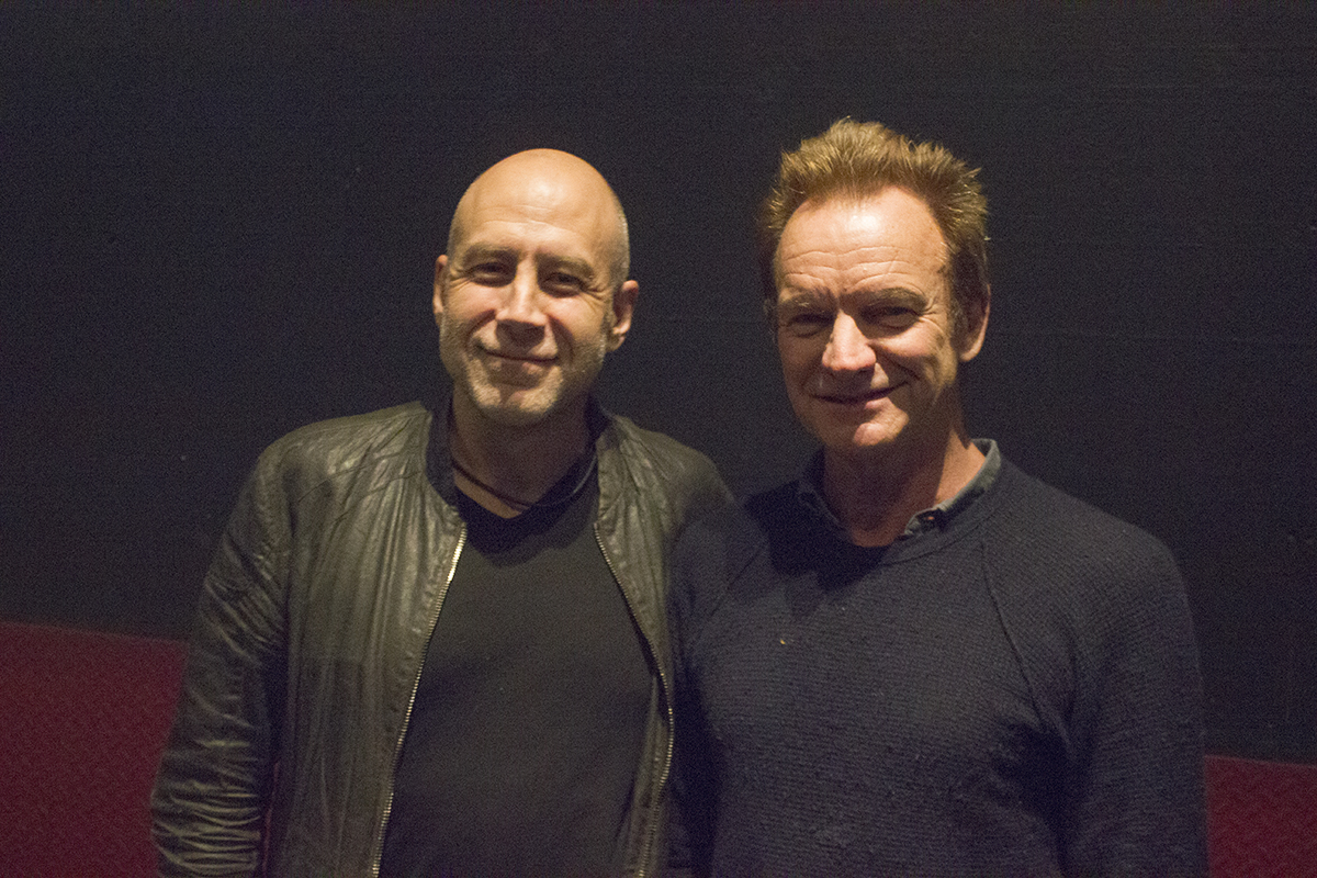 Steve with the legendary Sting (March 2017)